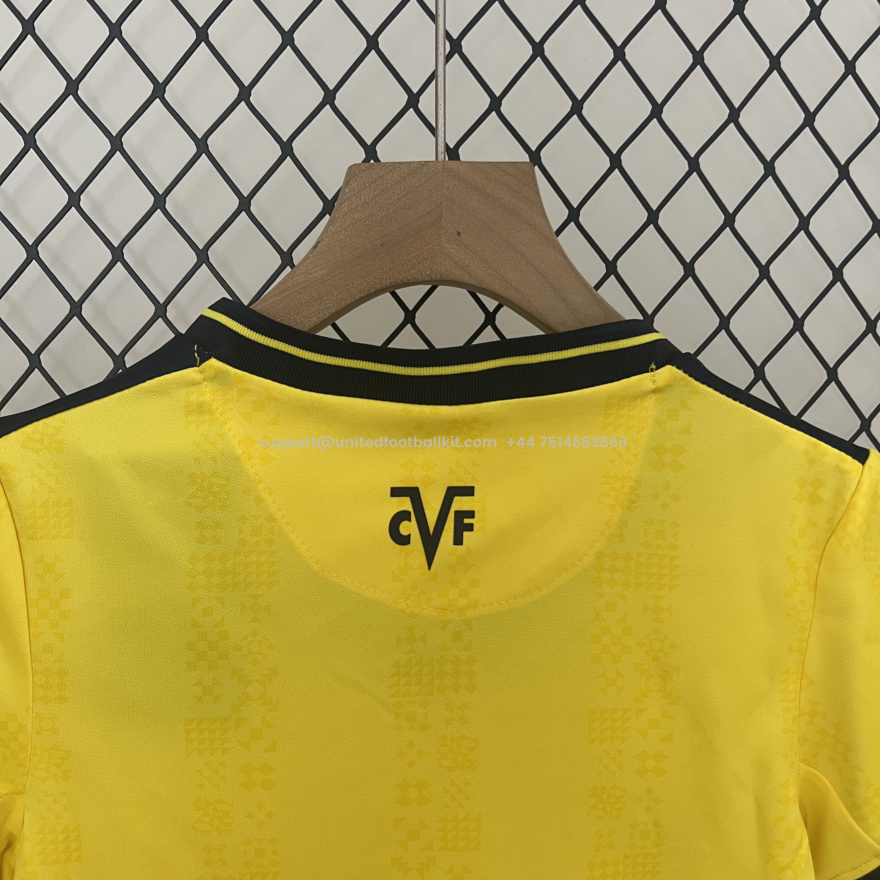 Unitedfootballkit.com | Villarreal 24-25 Home Stadium Kids Kit -Customize Name, Number and Patch | Worldwide Shipping