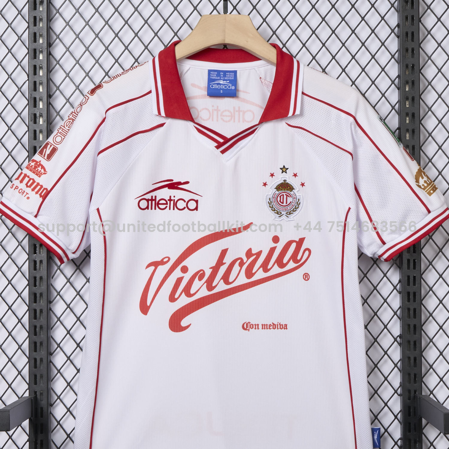 Unitedfootballkit.com | Retro Toluca 1999-00 Away Jersey -Customize Name, Number and Patch | Worldwide Shipping