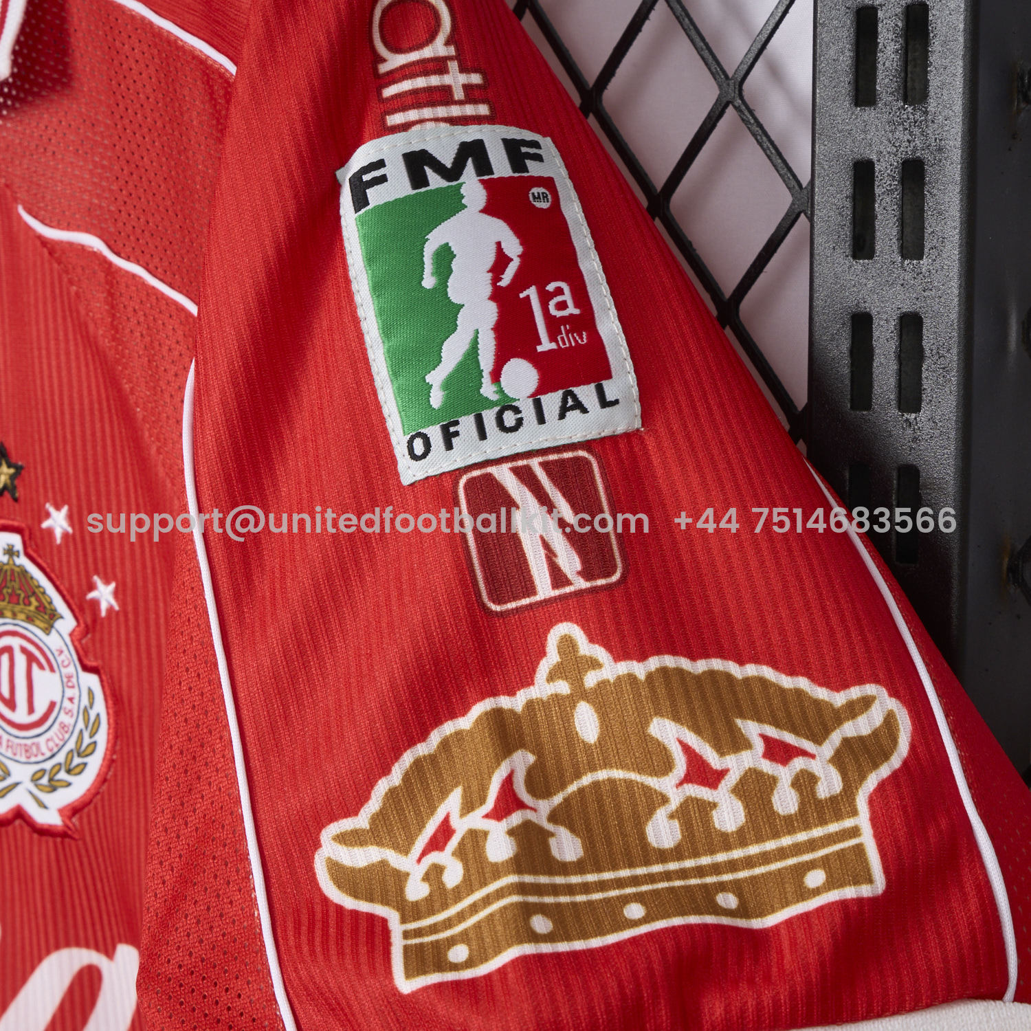 Unitedfootballkit.com | Retro Toluca 1999-00 Home Jersey -Customize Name, Number and Patch | Worldwide Shipping