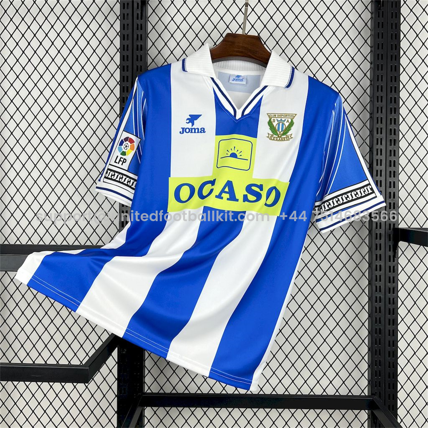 Unitedfootballkit.com | Retro CD Leganés 1998-00 Home Jersey -Customize Name, Number and Patch | Worldwide Shipping