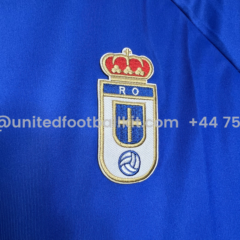 Unitedfootballkit.com | Retro Real Oviedo Vetusta 1990-91 Home Stadium Jersey -Customize Name, Number and Patch | Worldwide Shipping