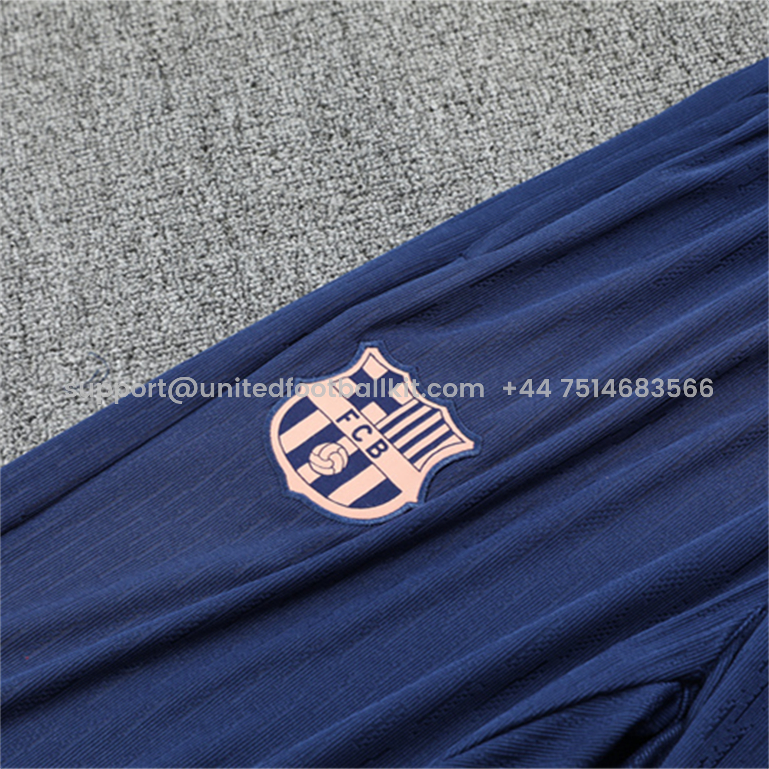 Unitedfootballkit.com | Barcelona 25-26 Long Sleeve Training Set - Player Version - Light Yellow Top and Blue Pants -Customize Name, Number and Patch | Worldwide Shipping