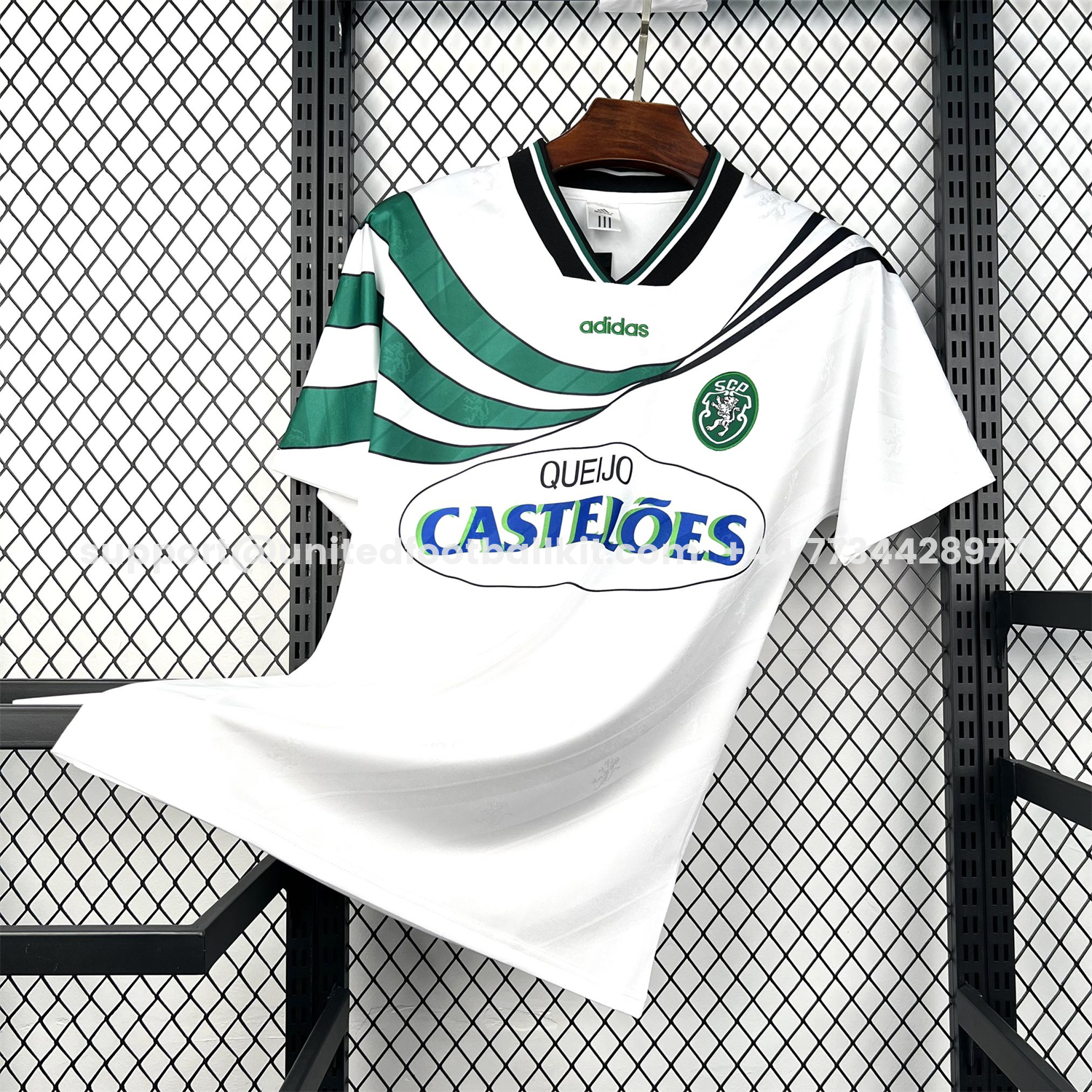 Unitedfootballkit.com | Retro Sporting CP 1994-95 Home Jersey -Customize Name, Number and Patch | Worldwide Shipping