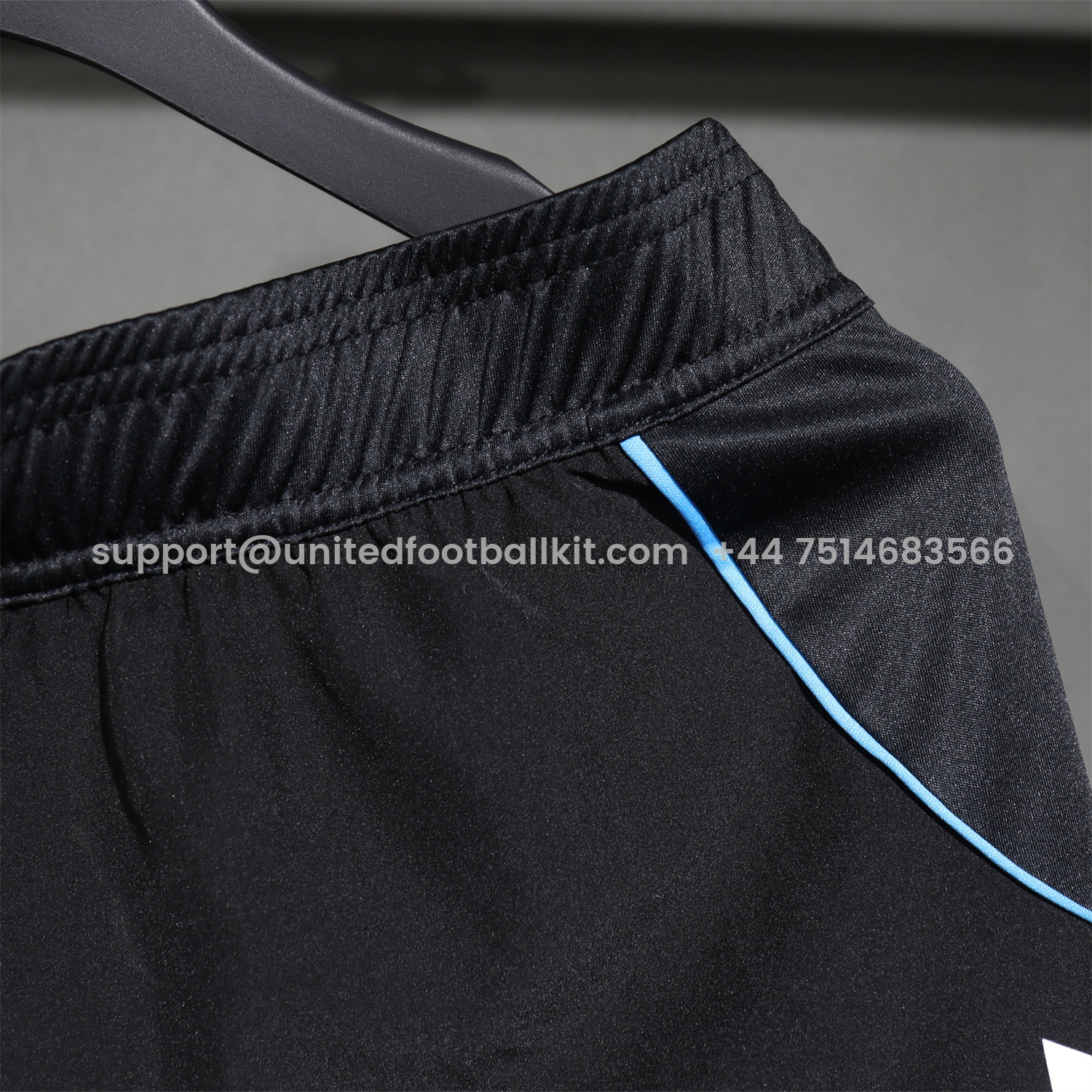 Unitedfootballkit.com | Newcastle United 25-26 Home Black Shorts - Player Version -Customize Name, Number and Patch | Worldwide Shipping