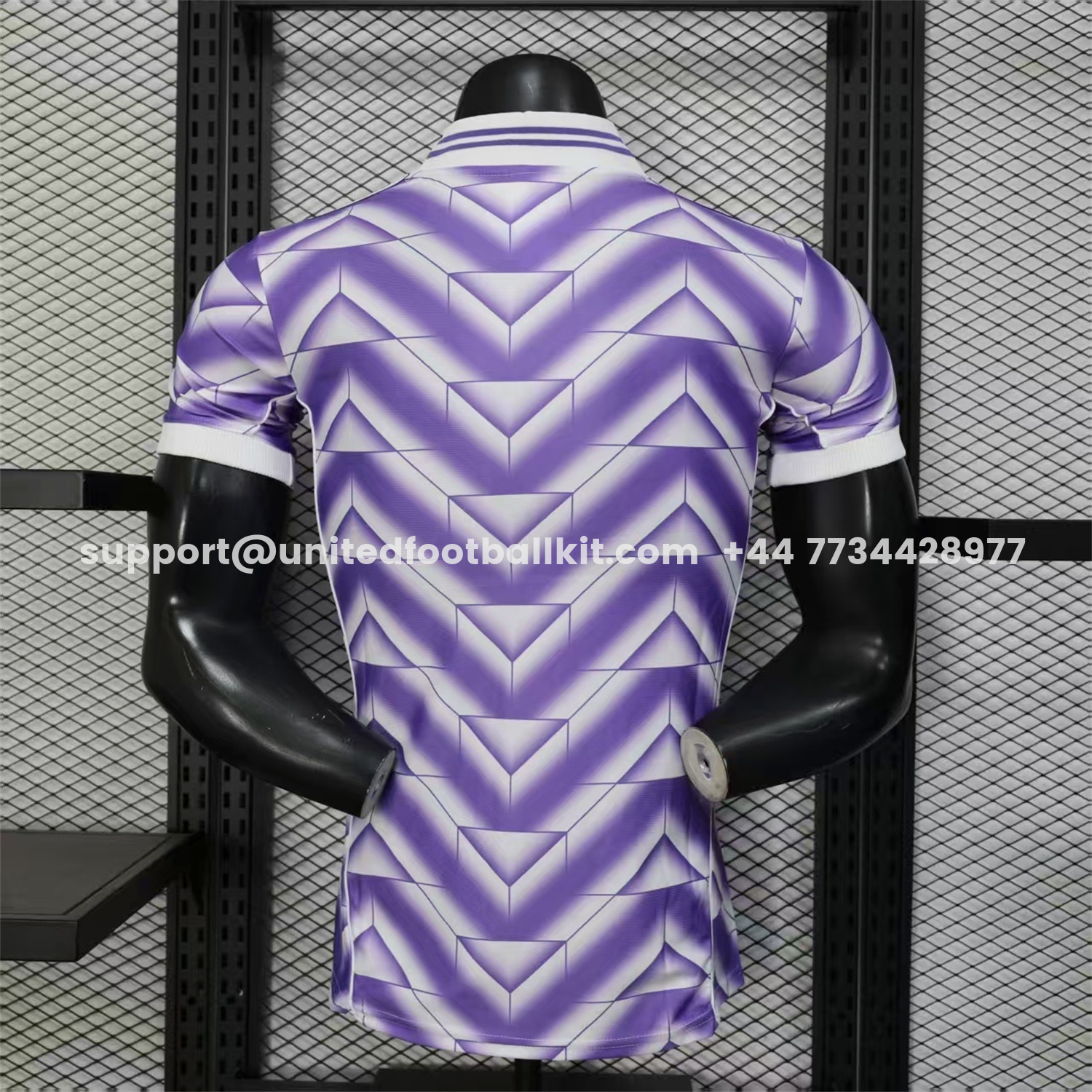 Unitedfootballkit.com | Real Madrid 25-26 Refracted Purple Light White Special Jersey - Player Version -Customize Name, Number and Patch | Worldwide Shipping