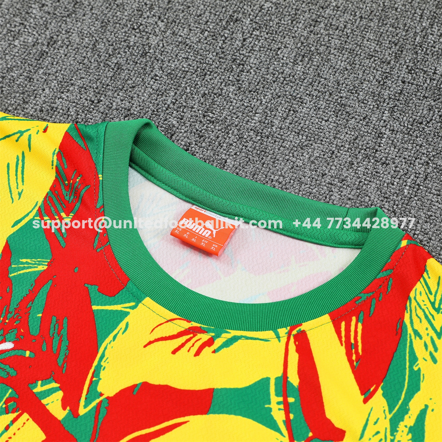 Unitedfootballkit.com | Senegal 2026 Vest Training Set - Variegated Vest and Green Shorts -Customize Name, Number and Patch | Worldwide Shipping