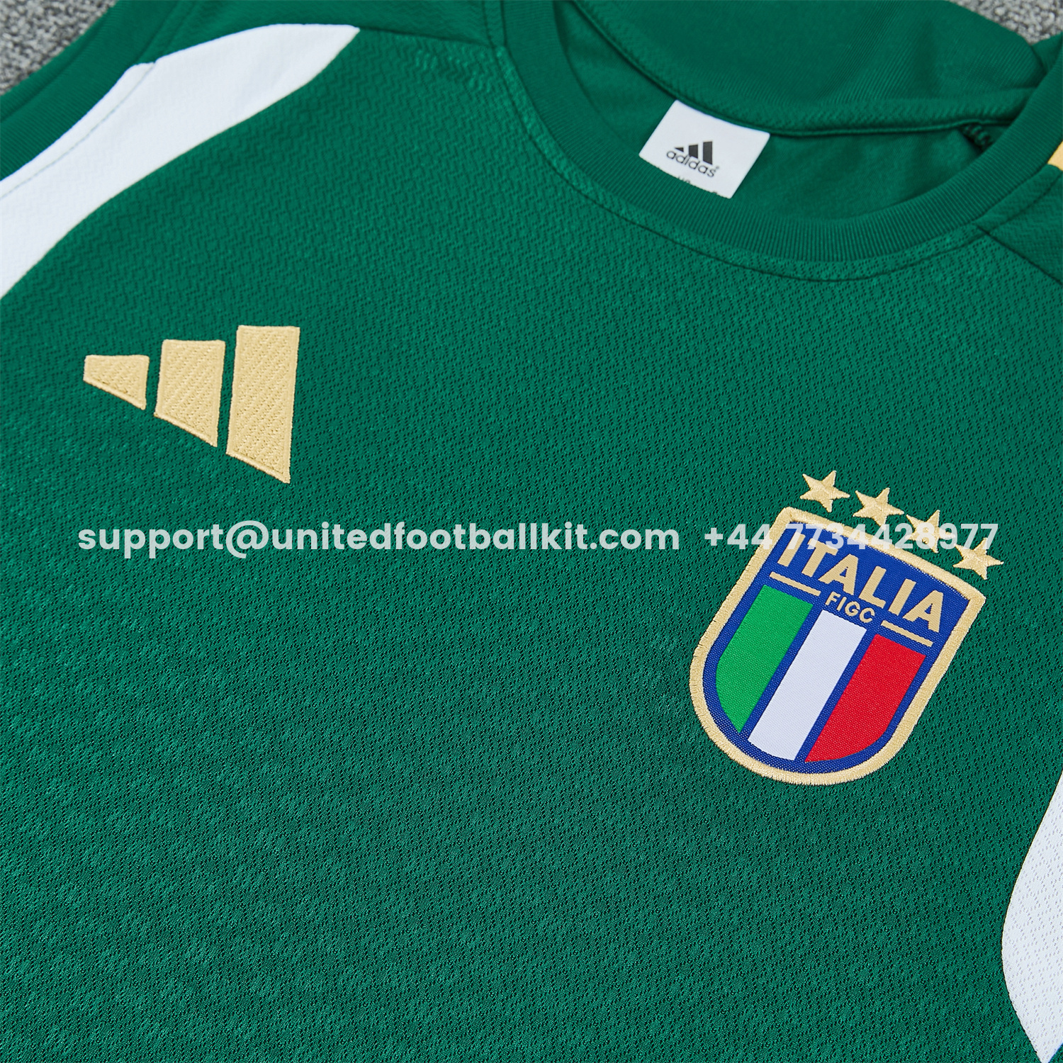 Unitedfootballkit.com | Italy 2026 Vest Training Set - Green Vest and Shorts -Customize Name, Number and Patch | Worldwide Shipping