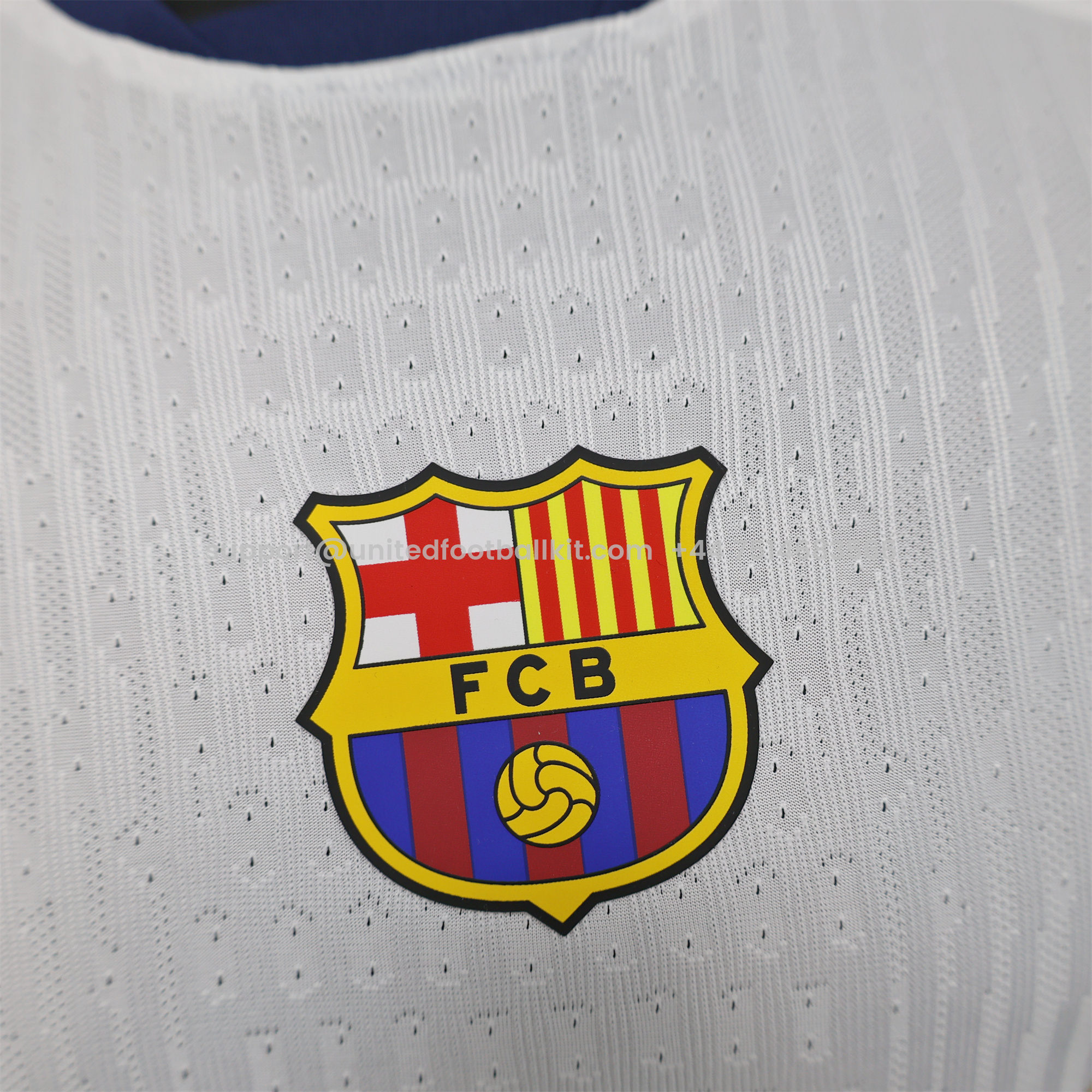 Unitedfootballkit.com | Barcelona X Coldplay 24-25 White Special Edition Jersey - Player Version -Customize Name, Number and Patch | Worldwide Shipping