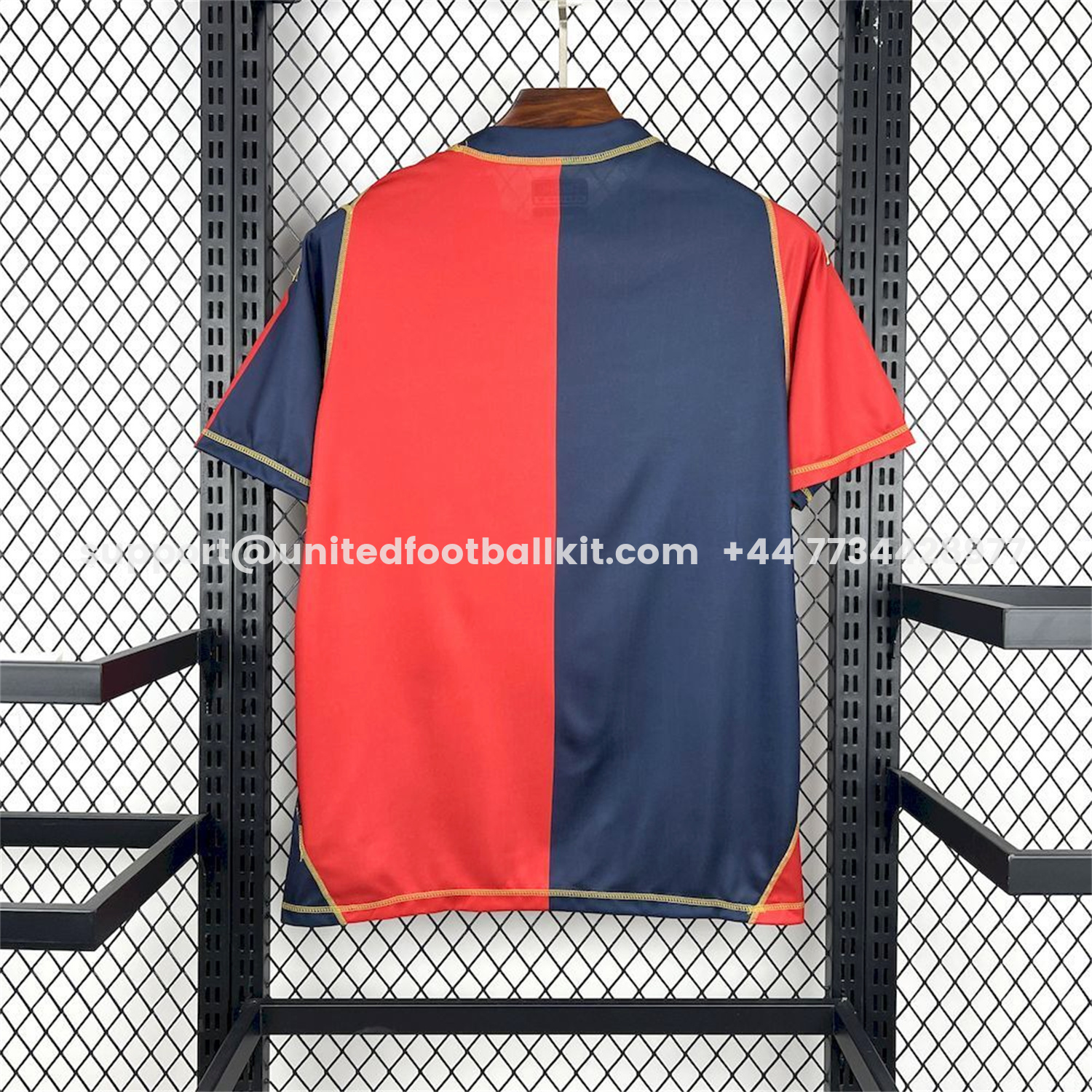 Unitedfootballkit.com | Genoa 25-26 Red And Blue Special Jersey - Fans Version -Customize Name, Number and Patch | Worldwide Shipping