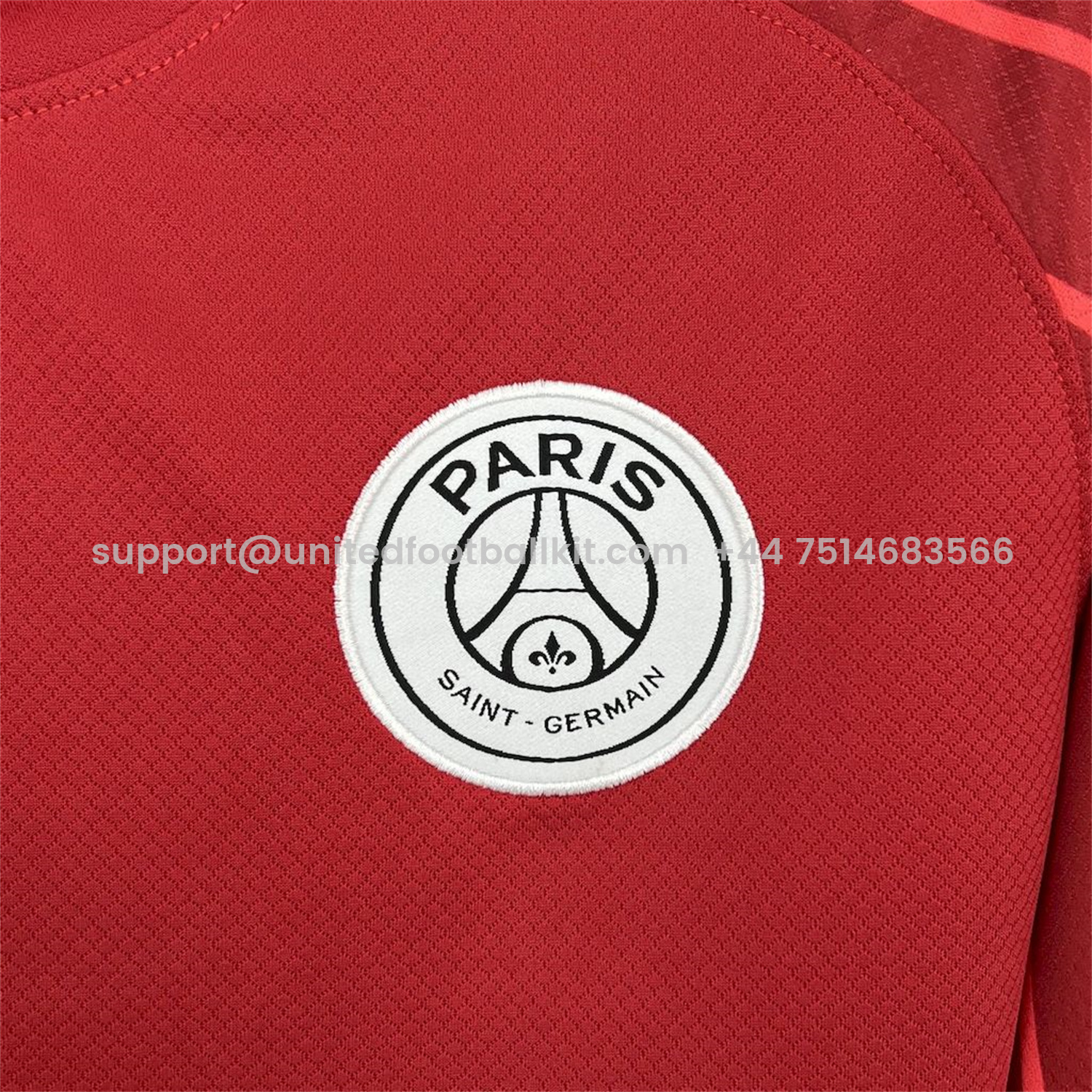 Unitedfootballkit.com | Paris Saint-Germain PSG 24-25 Fourth Goalkeeper Red Long Sleeves Jersey - Fans Version -Customize Name, Number and Patch | Worldwide Shipping