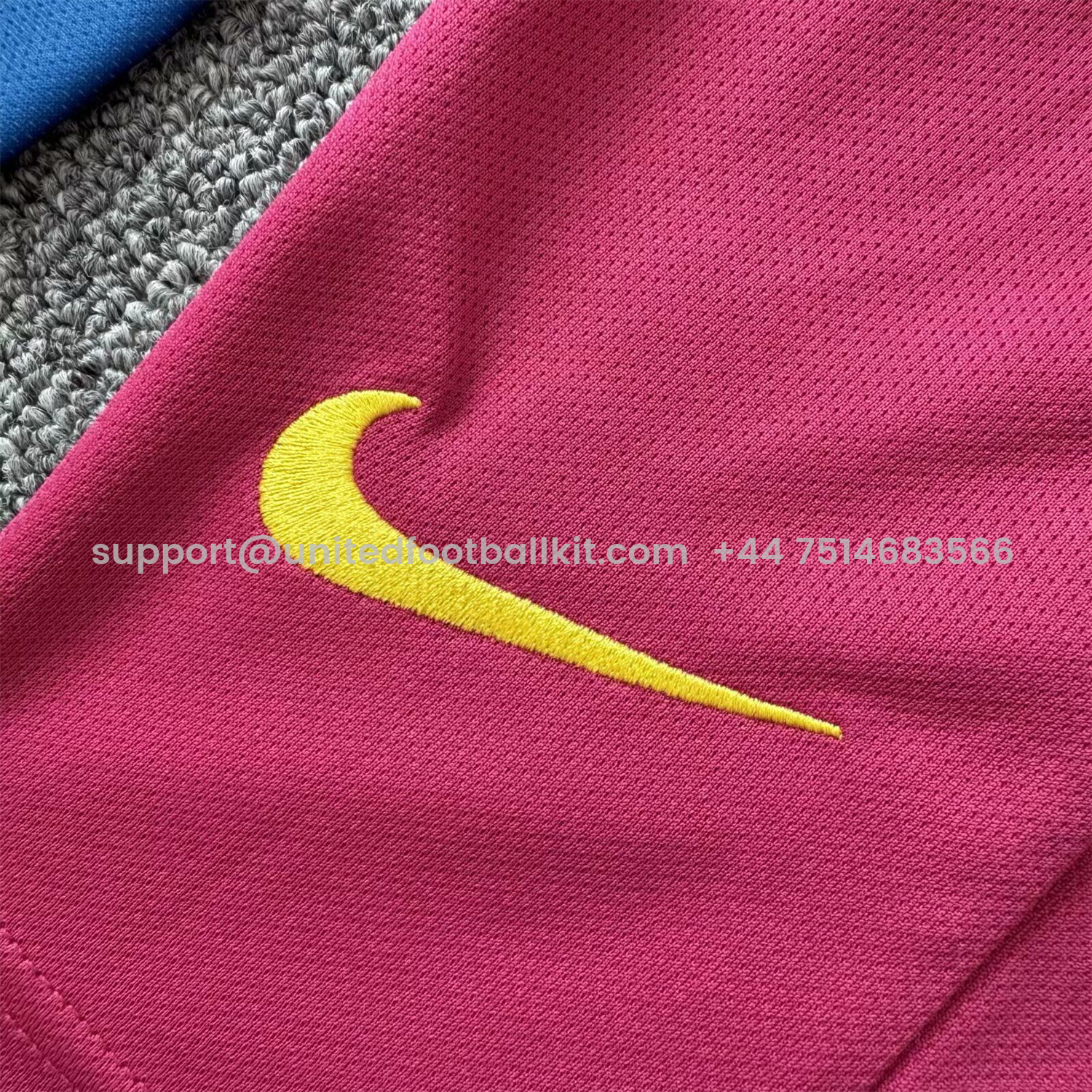 Unitedfootballkit.com | Retro Barcelona 06-07 Home Long Sleeve Kids Kit -Customize Name, Number and Patch | Worldwide Shipping