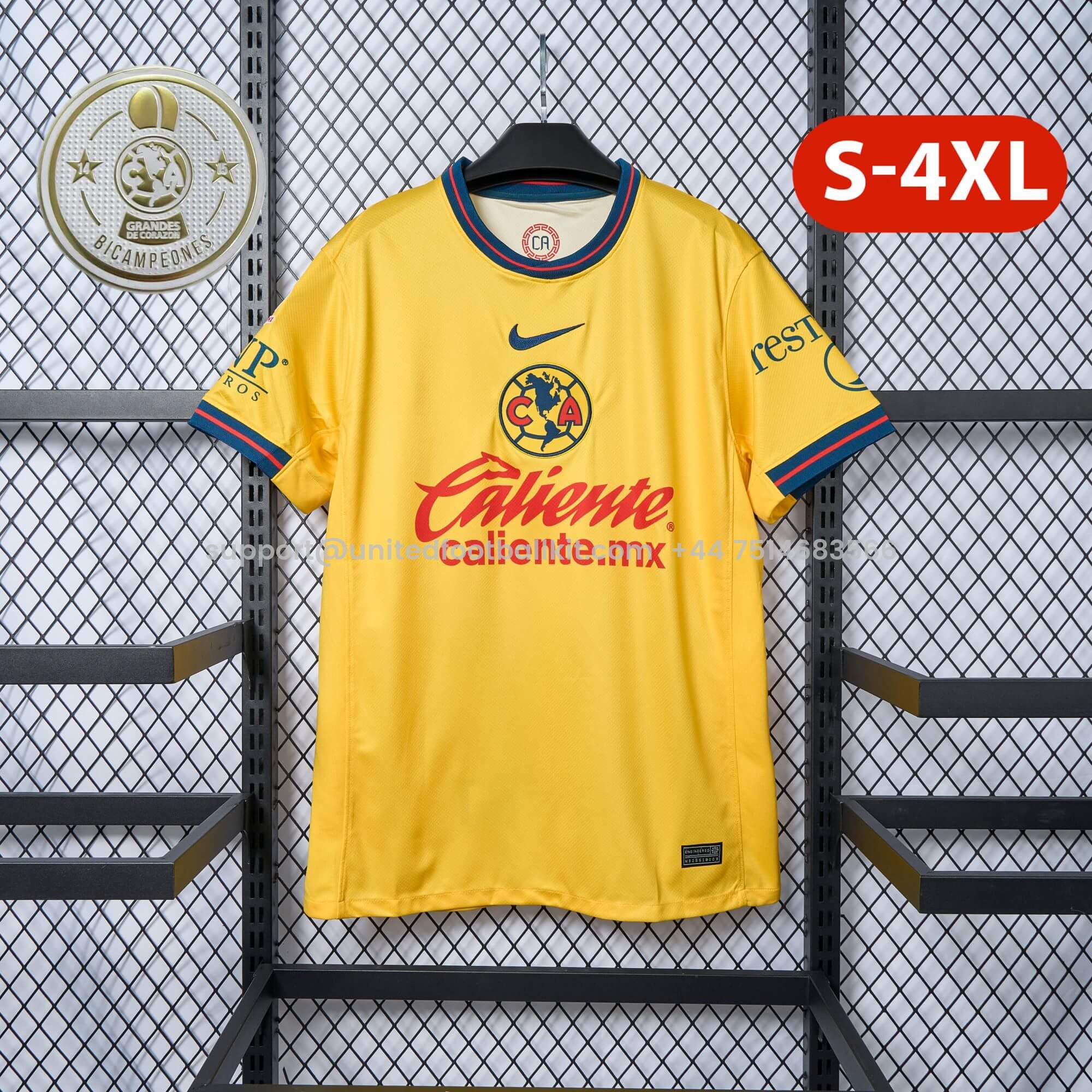 Unitedfootballkit.com | Club América 24-25 Home Stadium Jersey - Fans Version -Customize Name, Number and Patch | Worldwide Shipping