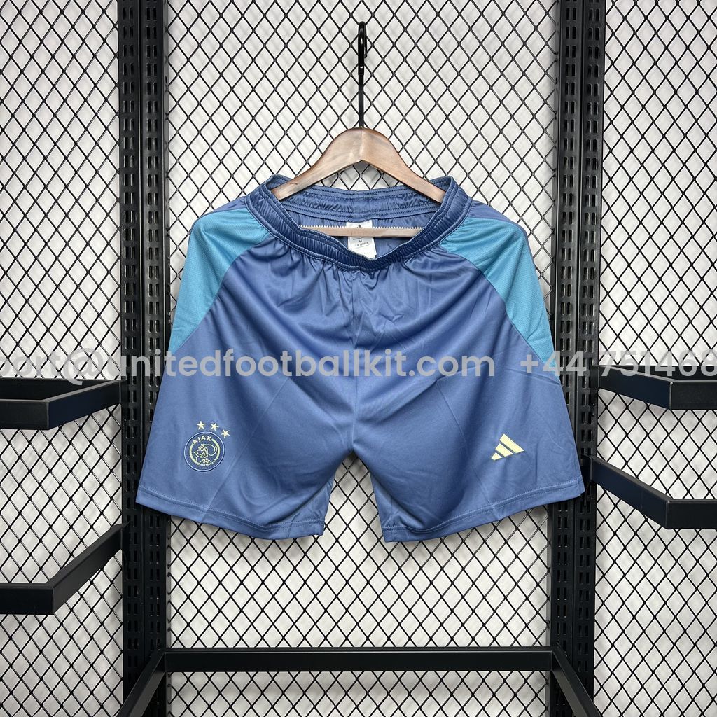 Unitedfootballkit.com | Ajax 24-25 Away Shorts -Customize Name, Number and Patch | Worldwide Shipping