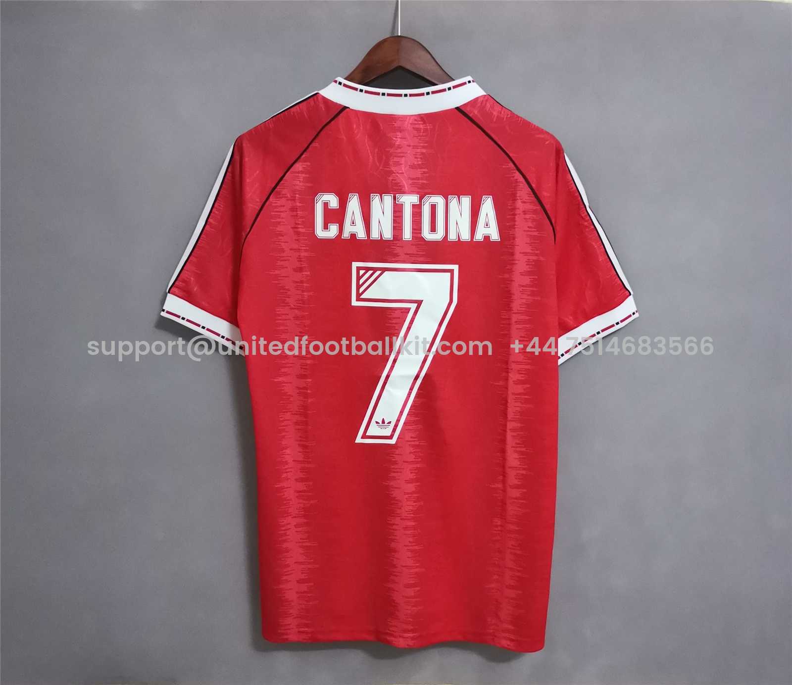 Unitedfootballkit.com | Retro Manchester United 91-92 Home Jersey -Customize Name, Number and Patch | Worldwide Shipping