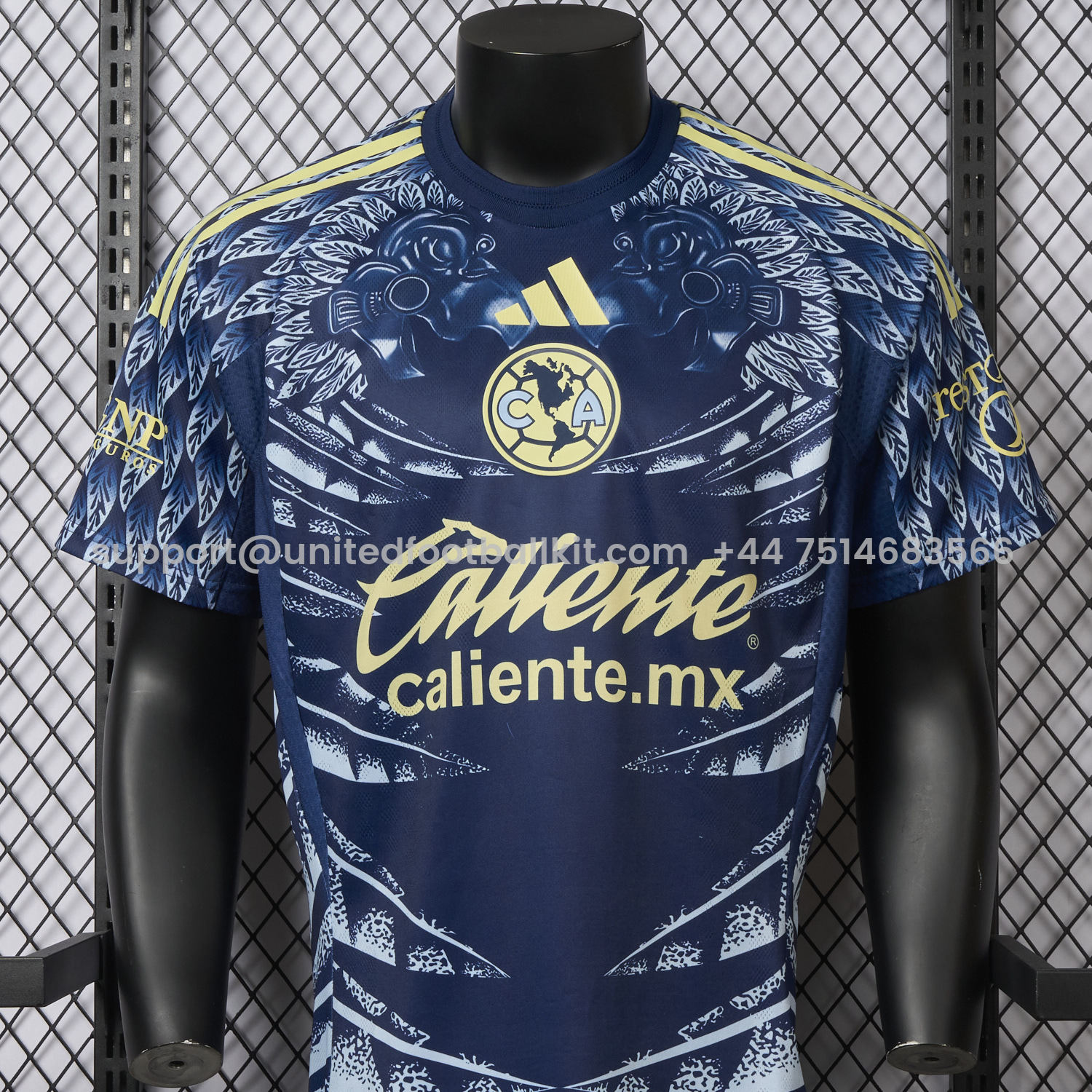 Unitedfootballkit.com | Club América 25-26 Away Jersey - Player Version -Customize Name, Number and Patch | Worldwide Shipping