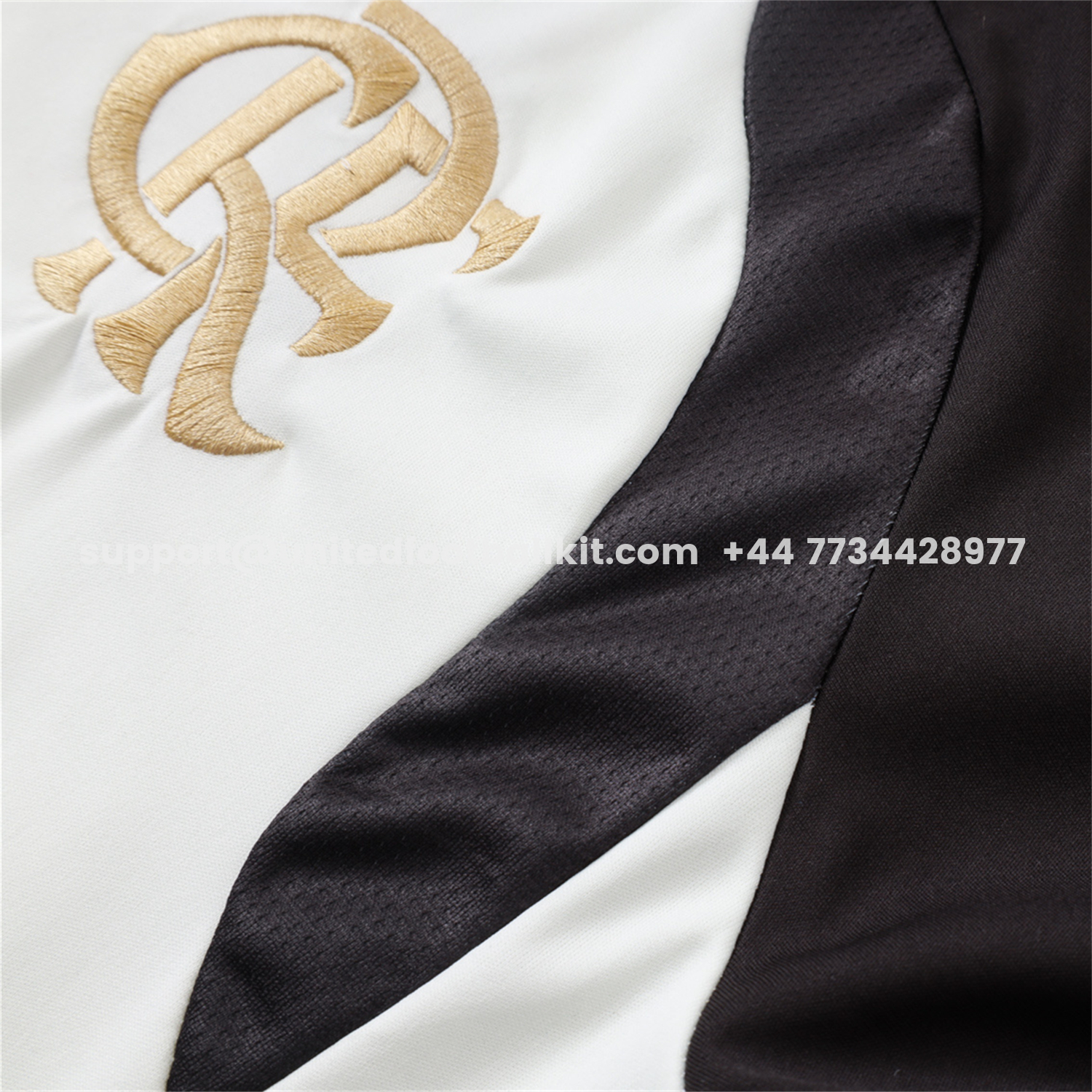 Unitedfootballkit.com | Flamengo 2026 Long Sleeve Training Set - White Top & Black Pants -Customize Name, Number and Patch | Worldwide Shipping