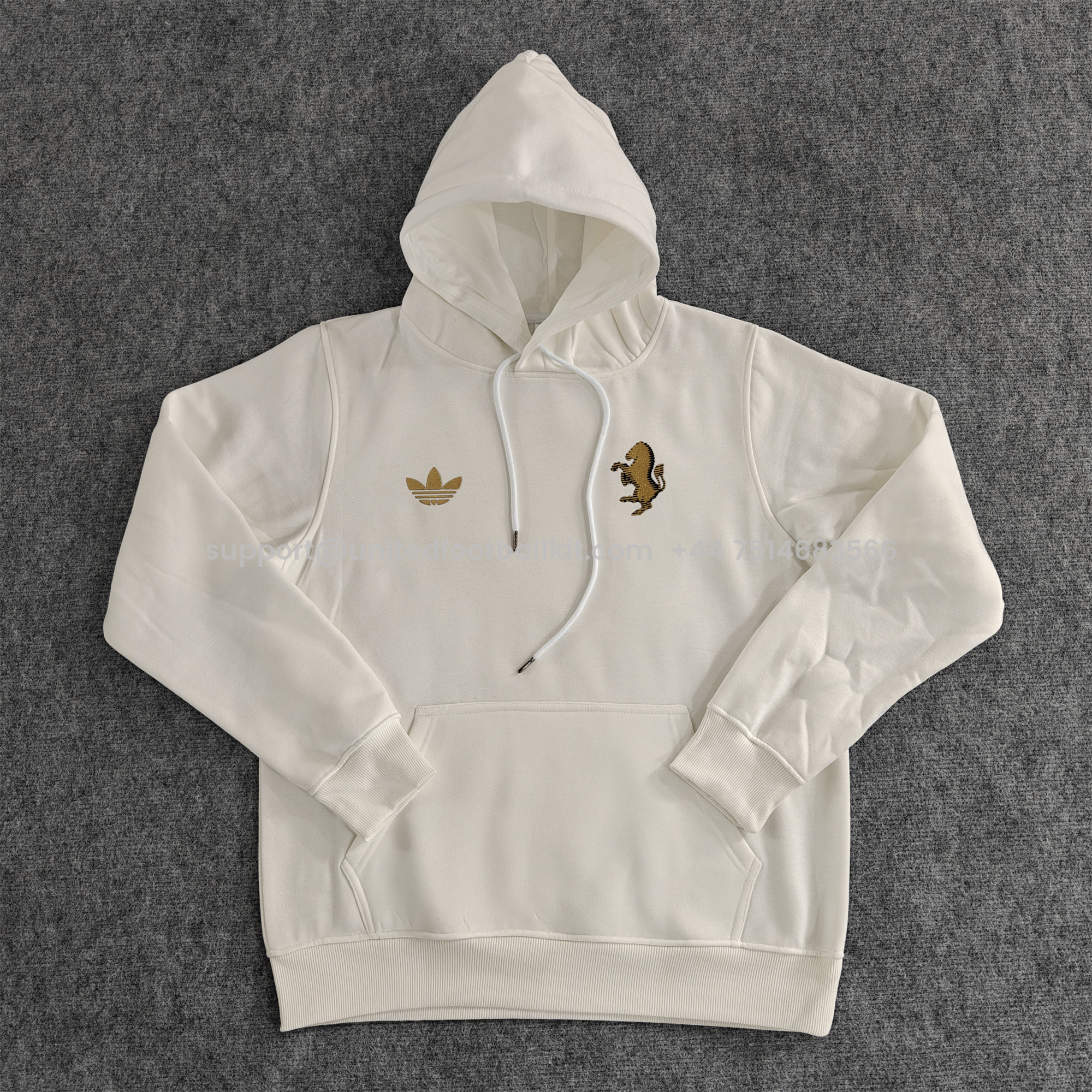 Unitedfootballkit.com | Juventus 24-25 Vintage Style Hoodie - Off White -Customize Name, Number and Patch | Worldwide Shipping
