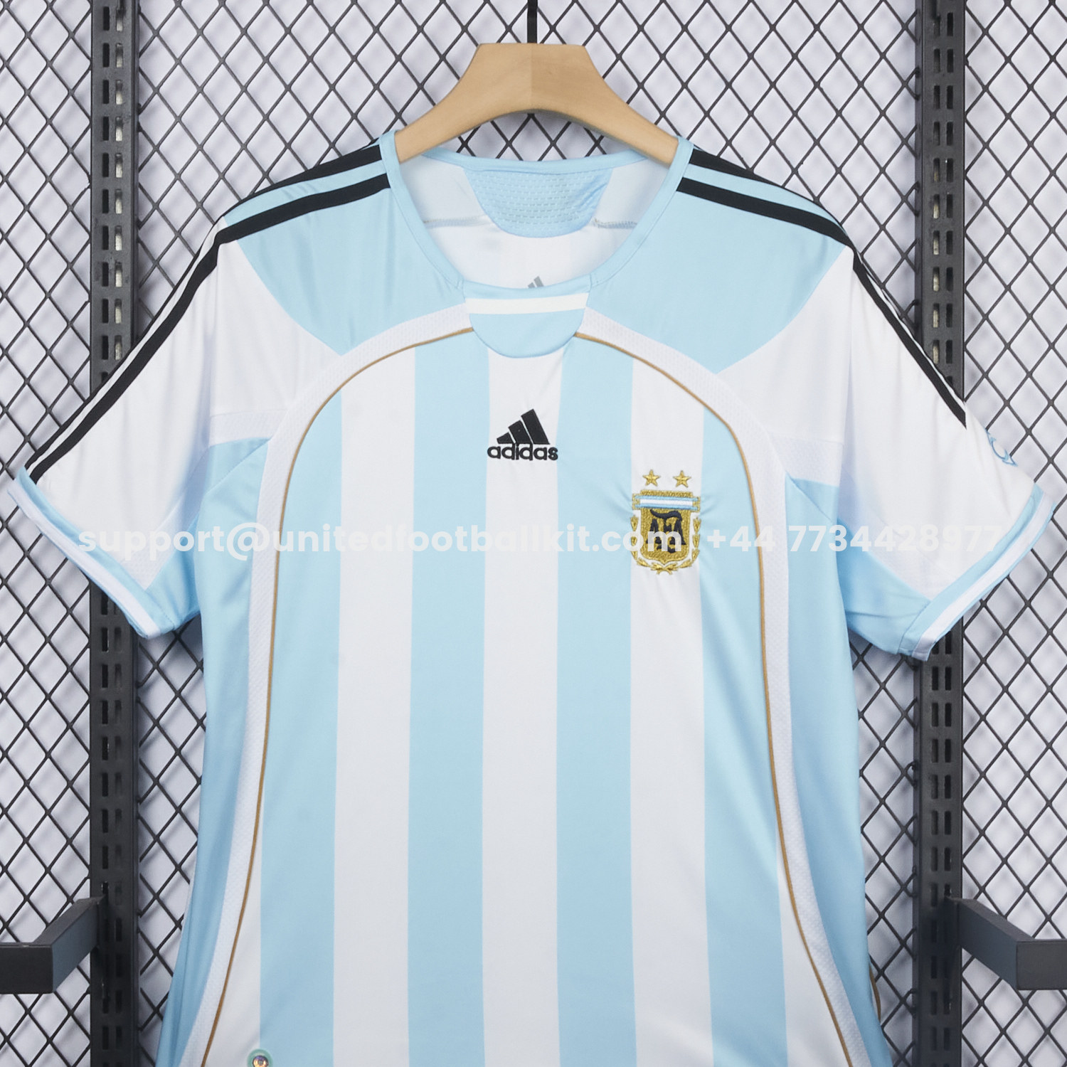 Unitedfootballkit.com | Retro Argentina 2006 Home Jersey -Customize Name, Number and Patch | Worldwide Shipping