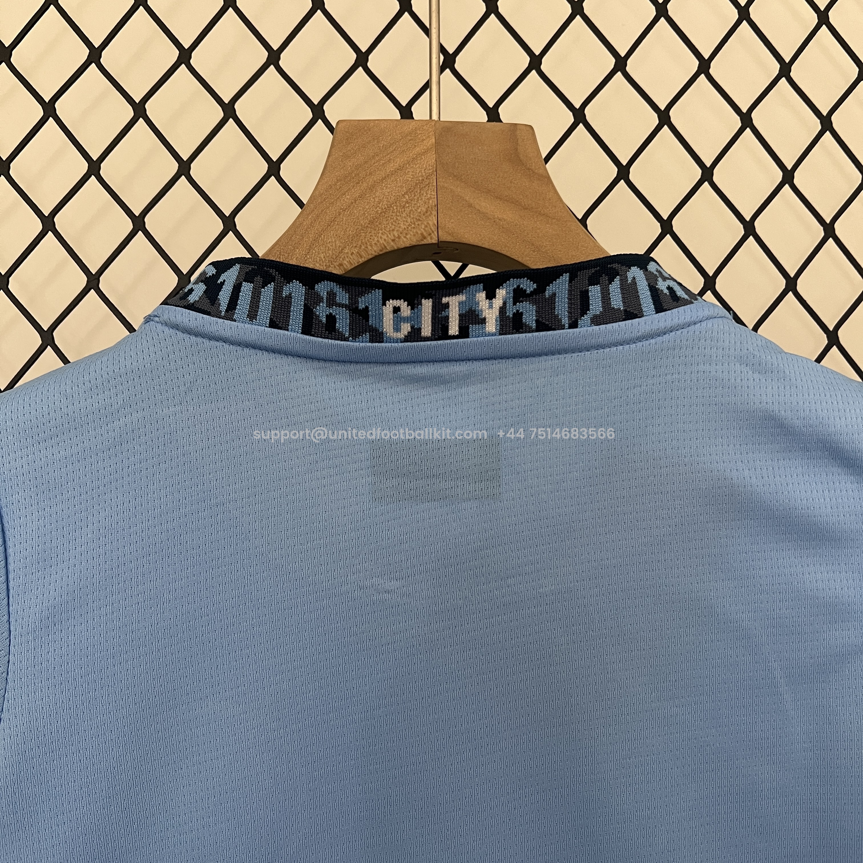 Unitedfootballkit.com | Manchester City 24-25 Home Stadium Kids Kit -Customize Name, Number and Patch | Worldwide Shipping