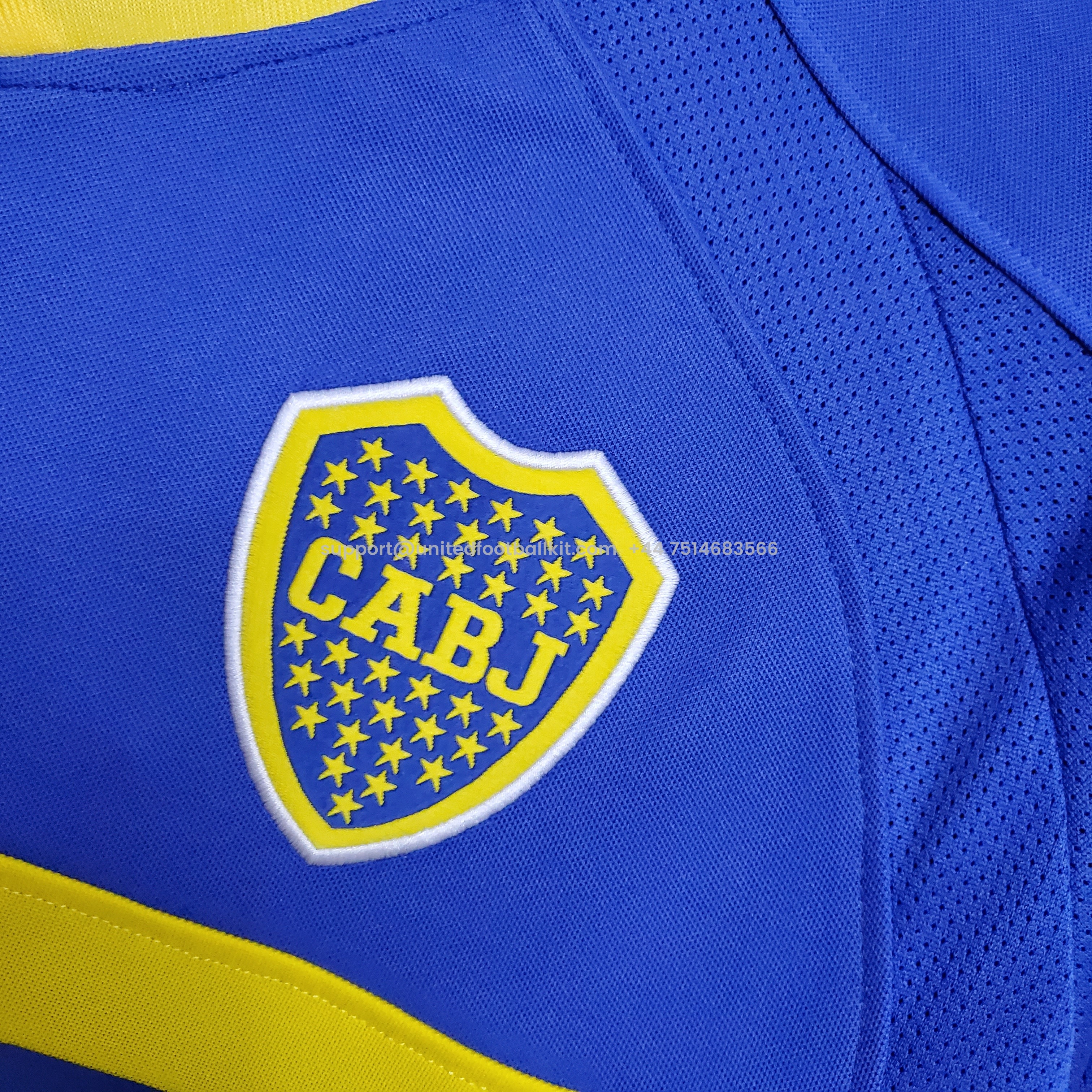 Unitedfootballkit.com | Retro Boca Juniors 2003-04 Home Stadium Jersey -Customize Name, Number and Patch | Worldwide Shipping