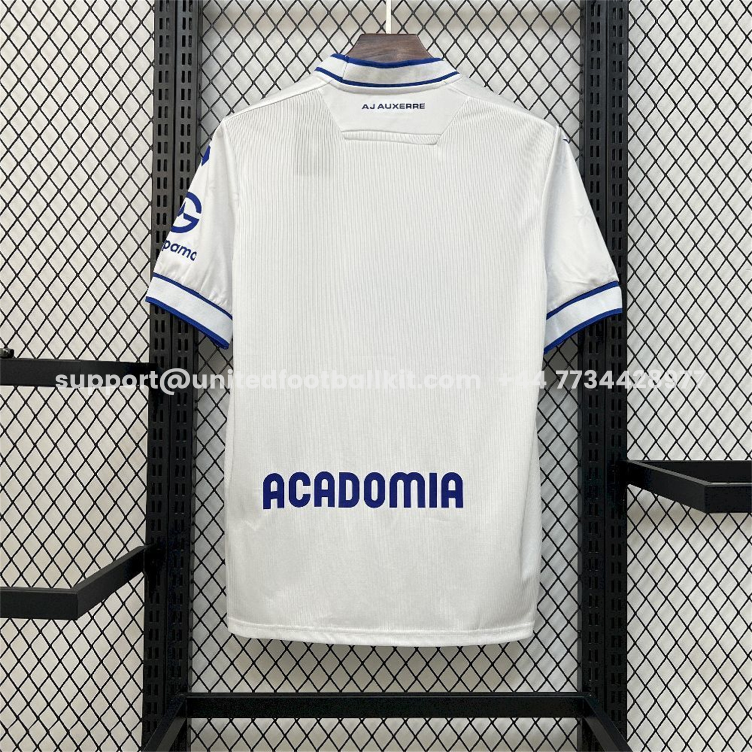 Unitedfootballkit.com | Auxerre 25-26 Home Jersey - Fans Version -Customize Name, Number and Patch | Worldwide Shipping