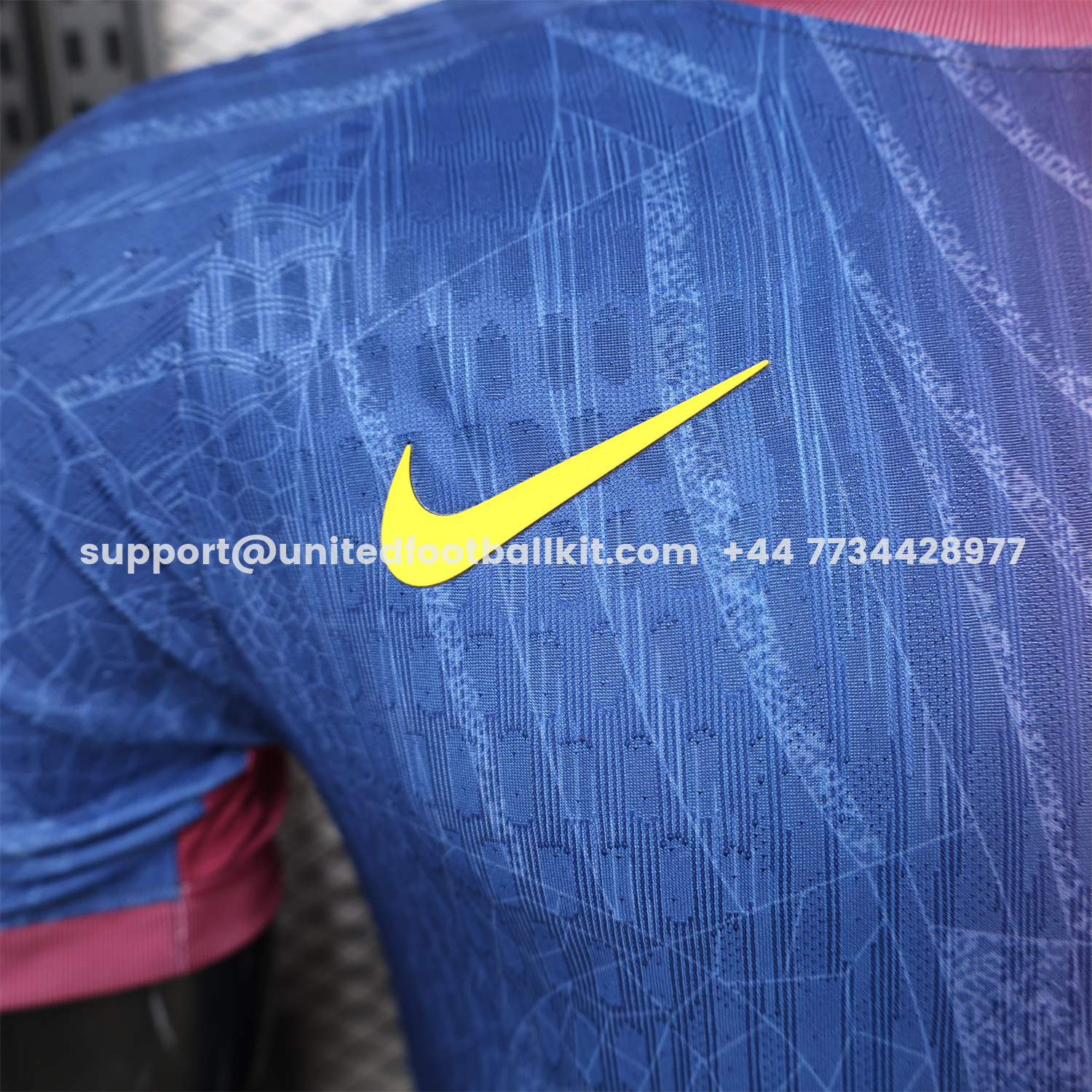 Unitedfootballkit.com | Barcelona 25-26 Red And Blue Gradient Special White Jersey - Player Version -Customize Name, Number and Patch | Worldwide Shipping