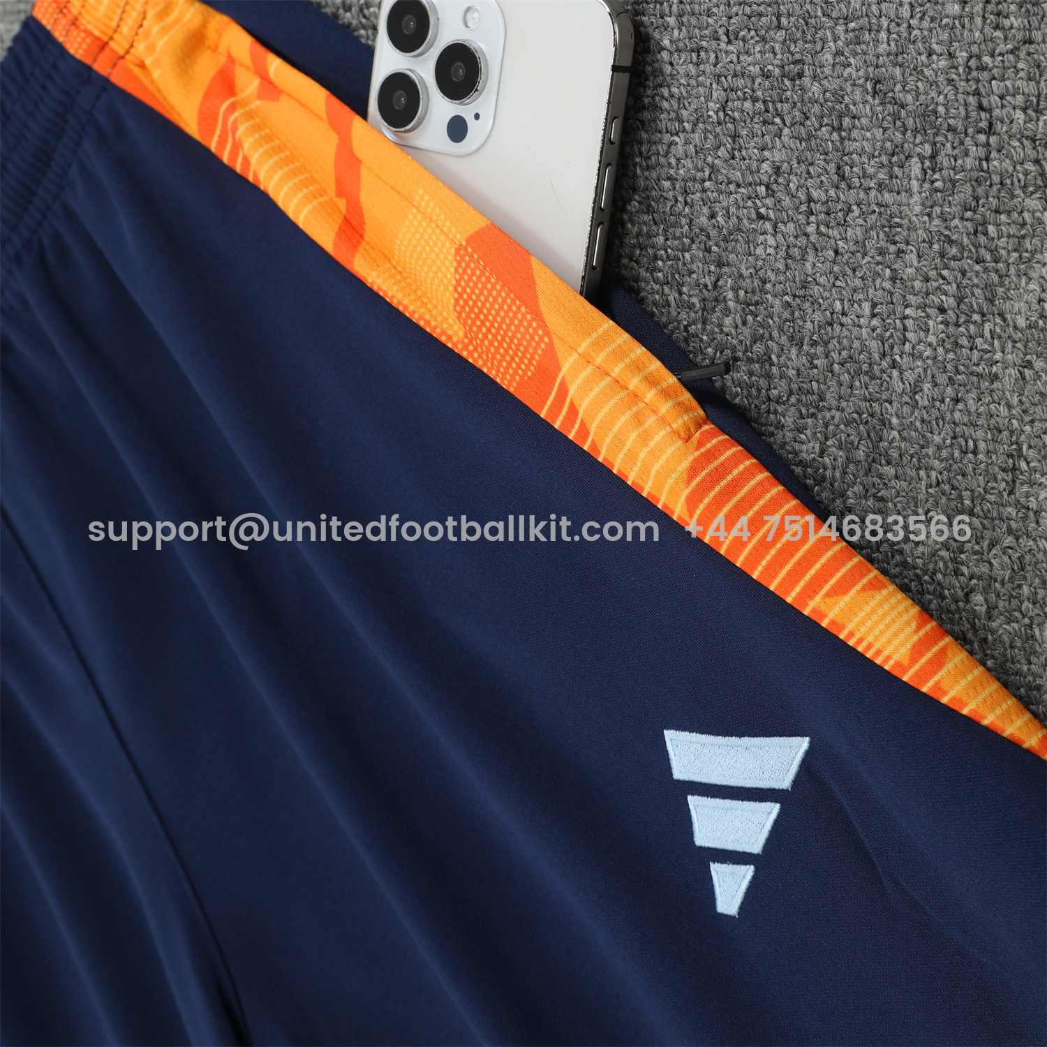 Unitedfootballkit.com | Real Madrid 24-25 Training Hoodie Set - Royal Blue Hoodie and Pants -Customize Name, Number and Patch | Worldwide Shipping