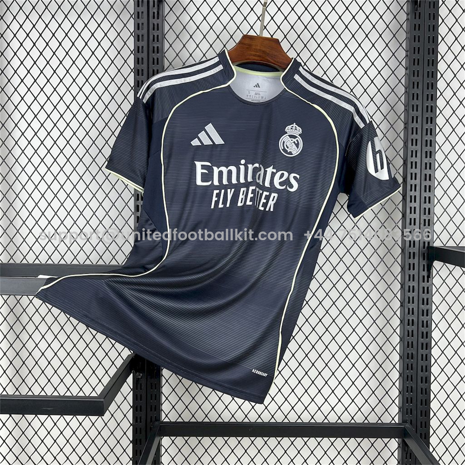 Unitedfootballkit.com | Real Madrid 25-26 Away Jersey - Fans Version -Customize Name, Number and Patch | Worldwide Shipping