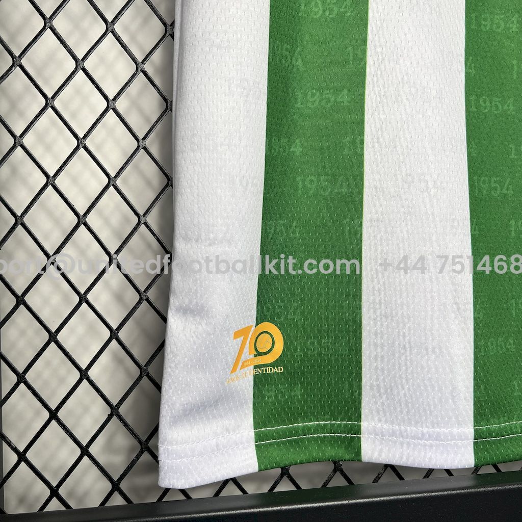 Unitedfootballkit.com | Cordoba CF 24-25 Home Kids Kit -Customize Name, Number and Patch | Worldwide Shipping