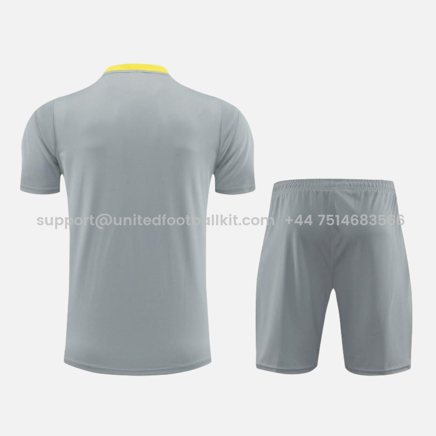Unitedfootballkit.com | Liver.pool 24-25 Short-Sleeve Training Set - Grey -Customize Name, Number and Patch | Worldwide Shipping