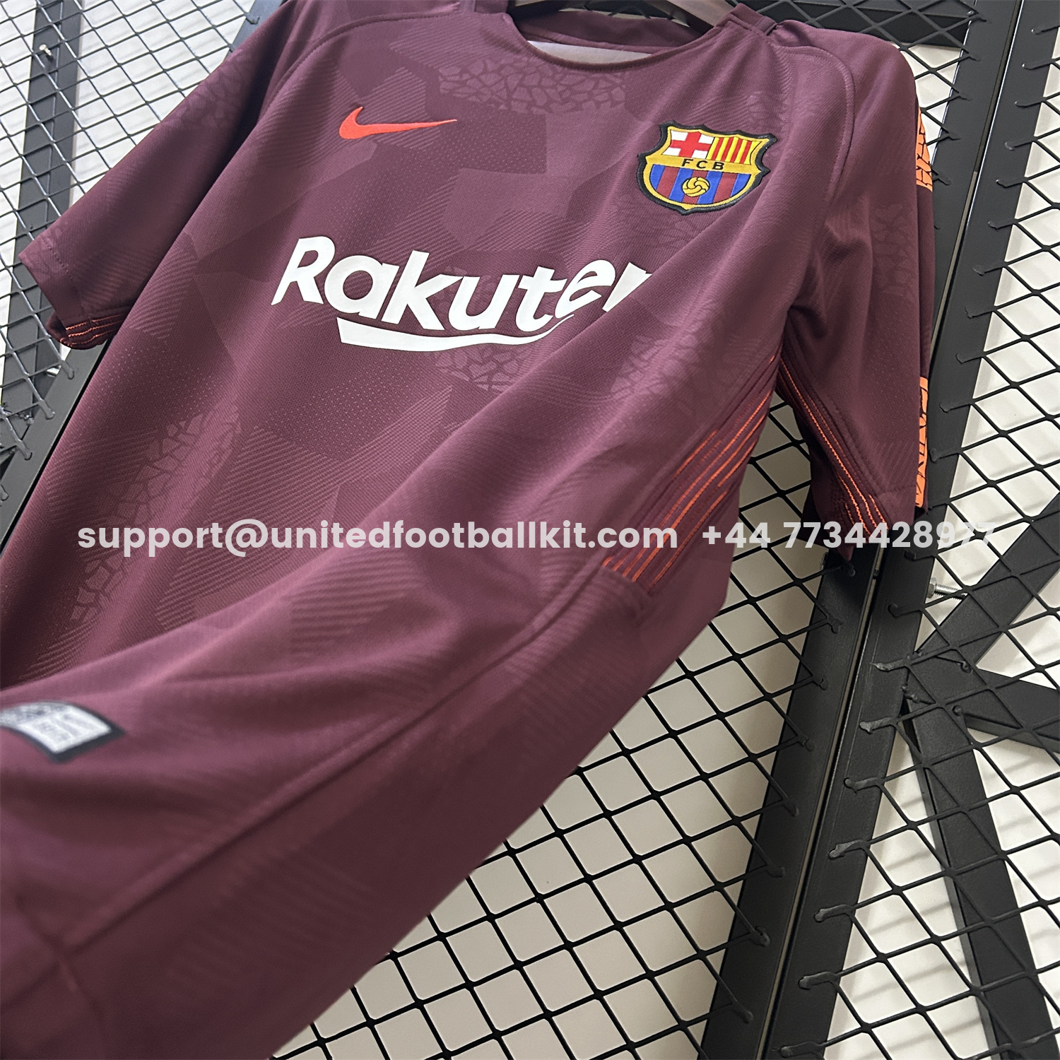 Unitedfootballkit.com | Retro Barcelona 17-18 Third Jersey -Customize Name, Number and Patch | Worldwide Shipping