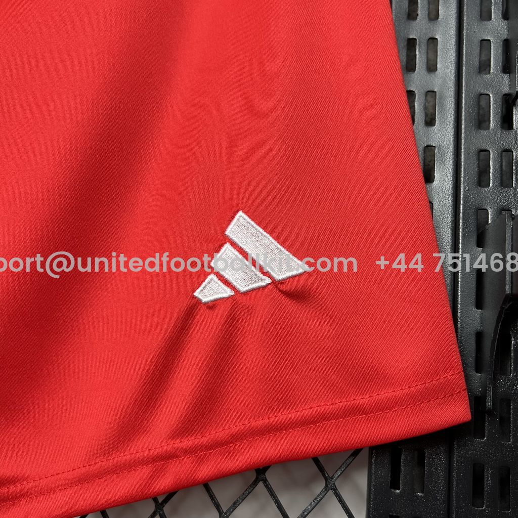 Unitedfootballkit.com | Aberdeen 24-25 Home Shorts - Fans Version -Customize Name, Number and Patch | Worldwide Shipping