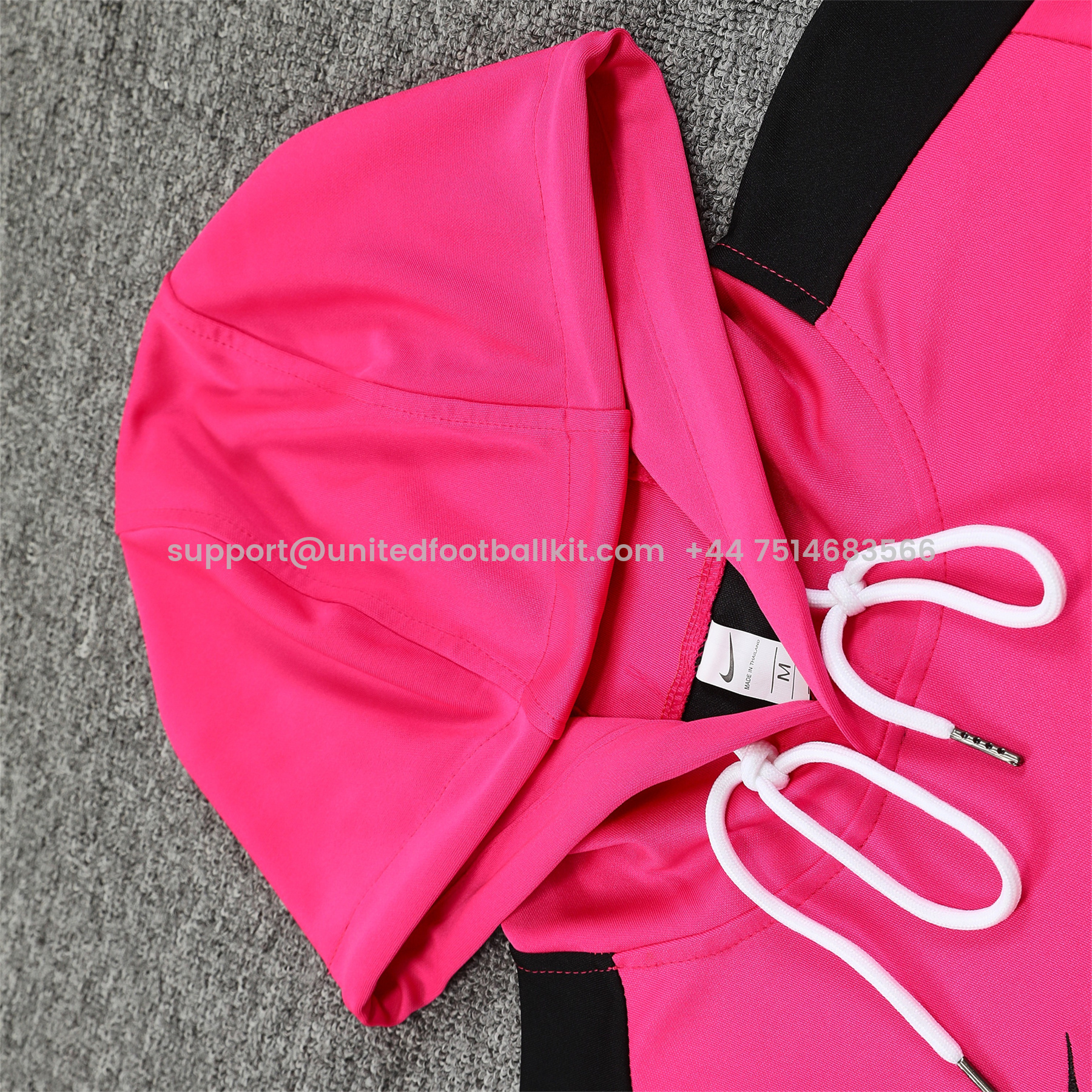 Unitedfootballkit.com | C.H.E.L.S.E.A 24-25 Training Hoodie Set - Pink Hoodie and Black Pants -Customize Name, Number and Patch | Worldwide Shipping