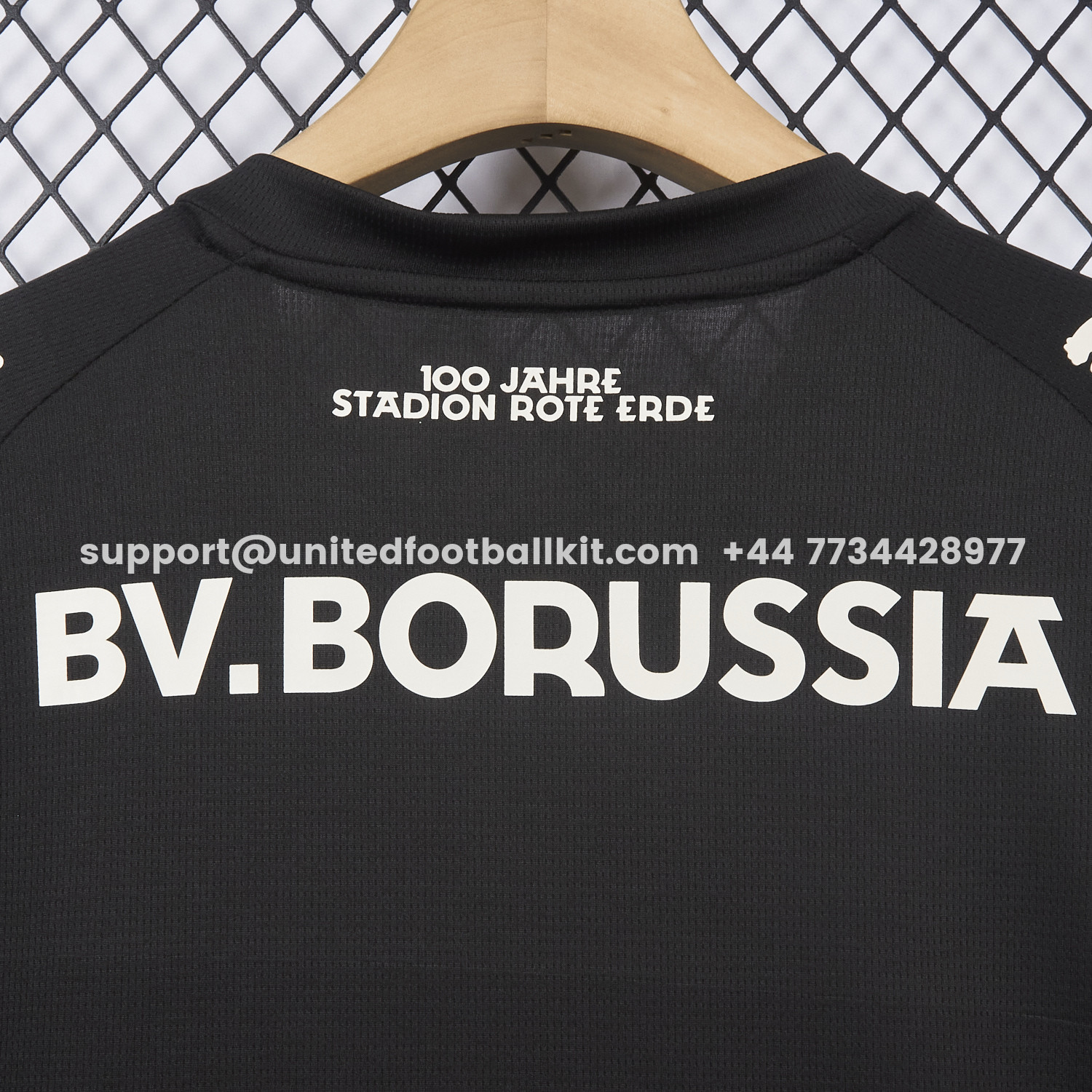 Unitedfootballkit.com | Dortmund 25-26 “100 JAHRE STADION ROTE ERDE” Black Special Jersey - Fans Version -Customize Name, Number and Patch | Worldwide Shipping