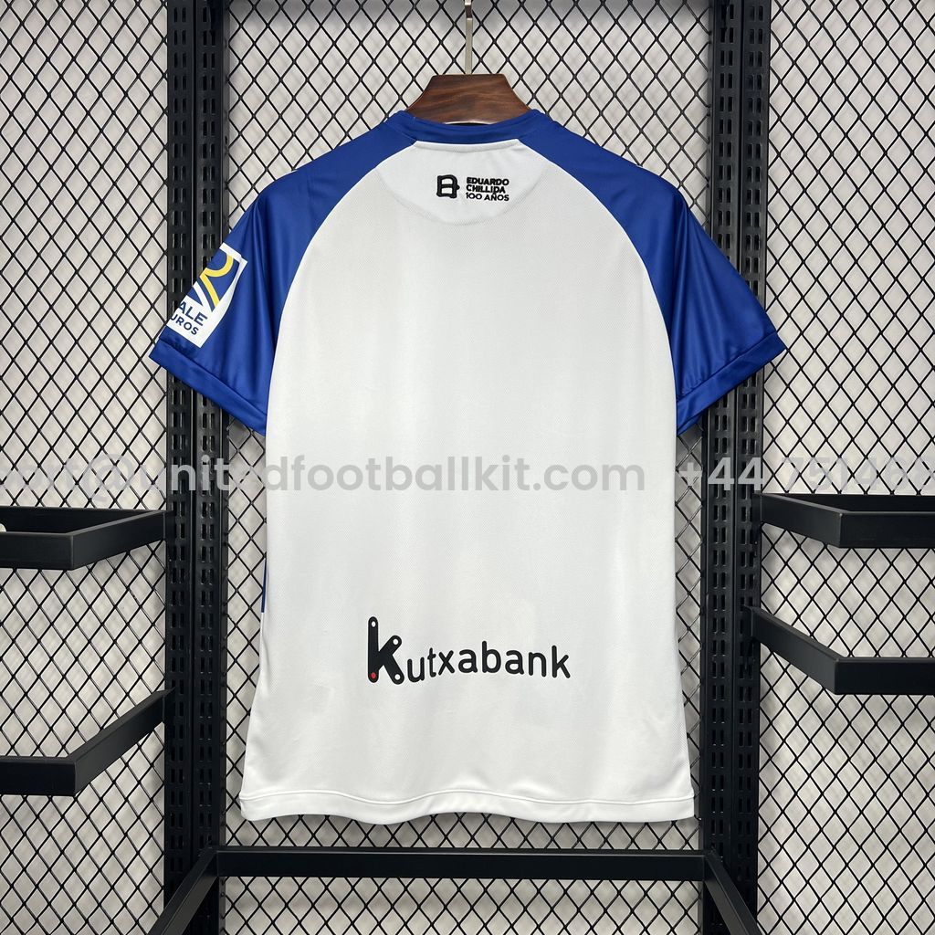 Unitedfootballkit.com | Real Sociedad 24-25 Chillida Special Jersey - Fans Version -Customize Name, Number and Patch | Worldwide Shipping