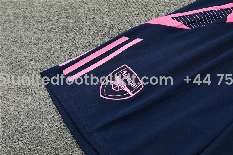 Unitedfootballkit.com | Arsenal 24-25 Short-Sleeve Training Set - Pink -Customize Name, Number and Patch | Worldwide Shipping