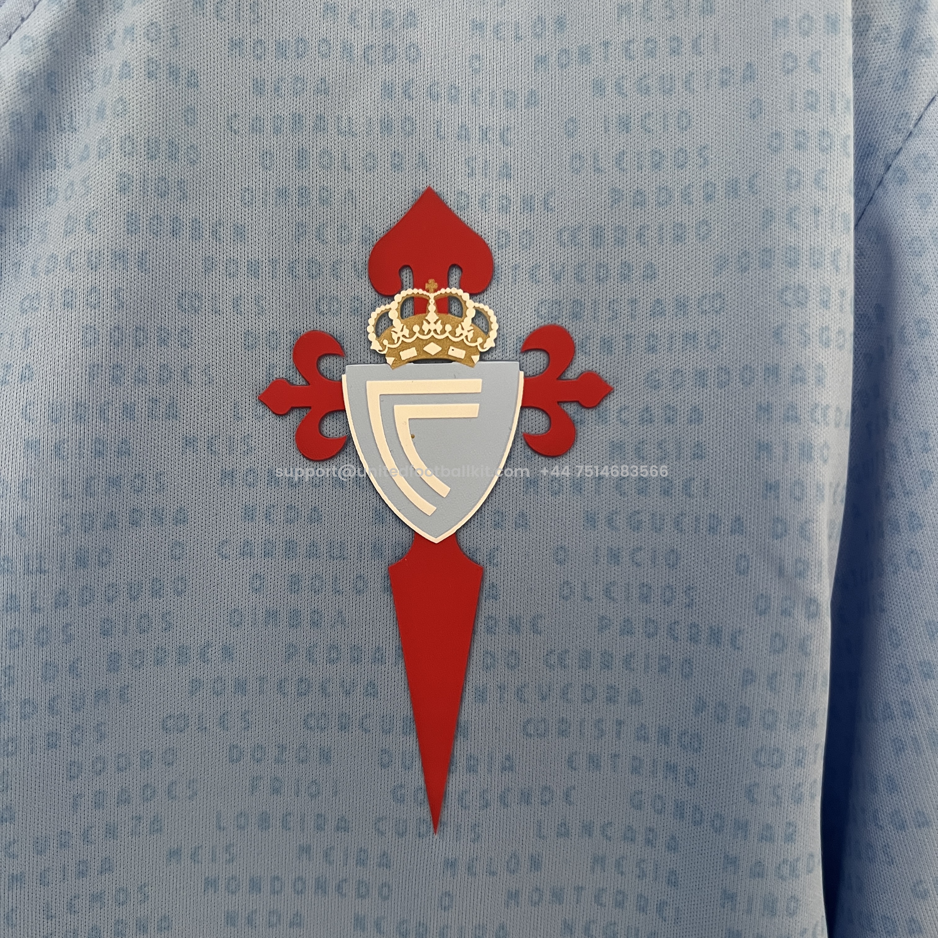 Unitedfootballkit.com | Celta Vigo 24-25 Home Stadium Jersey - Fans Version -Customize Name, Number and Patch | Worldwide Shipping