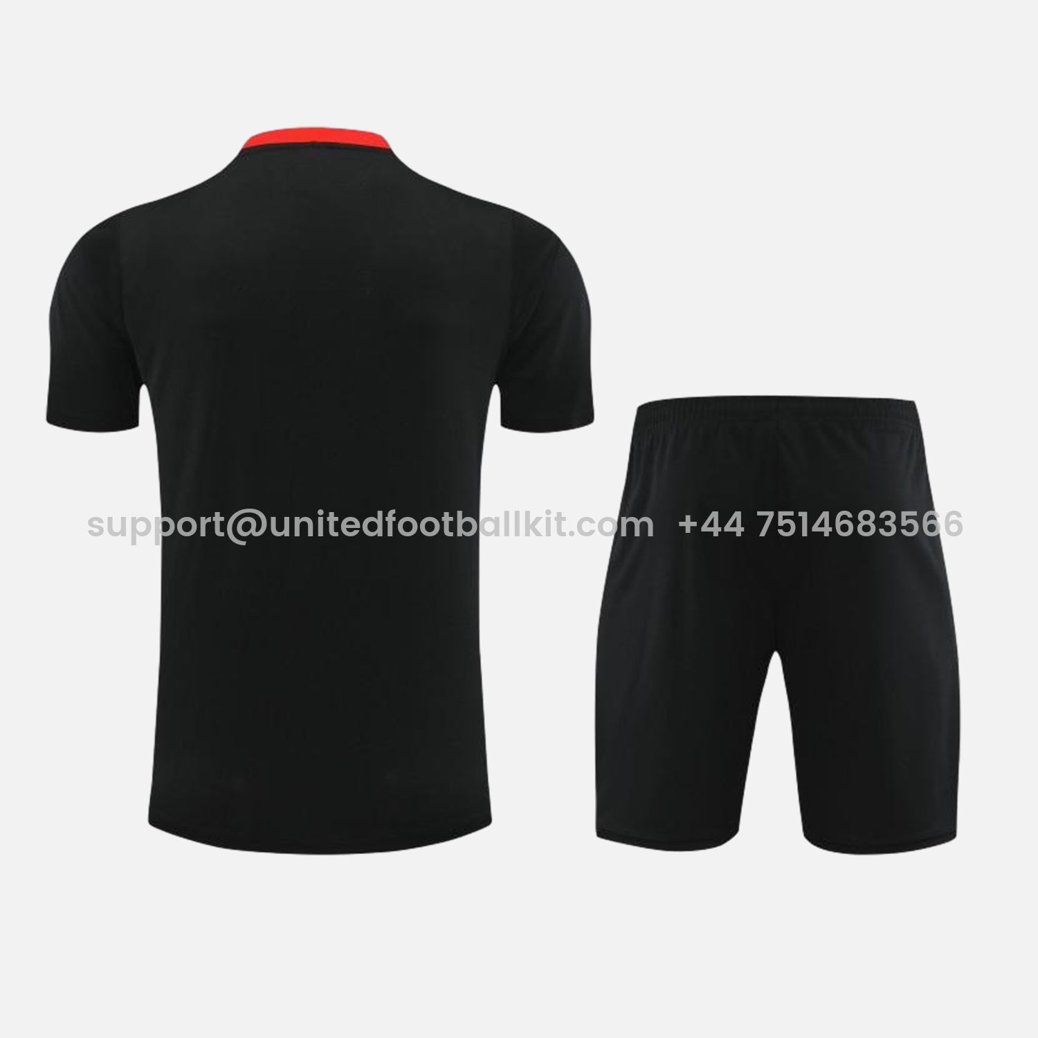 Unitedfootballkit.com | Liver.pool 24-25 Short-Sleeve Training Set - Black -Customize Name, Number and Patch | Worldwide Shipping
