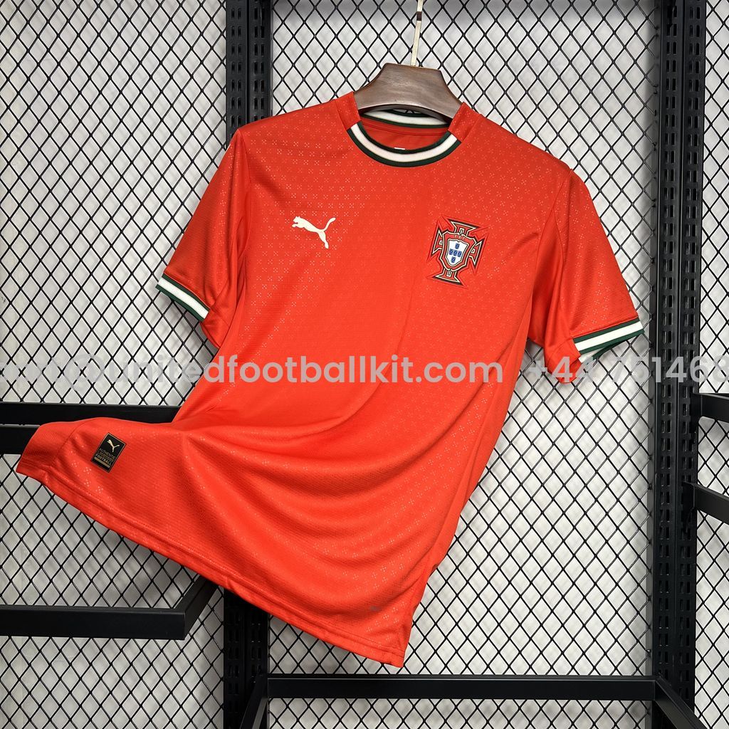 Unitedfootballkit.com | Portugal 2025-26 Home Jersey - Fans Version -Customize Name, Number and Patch | Worldwide Shipping