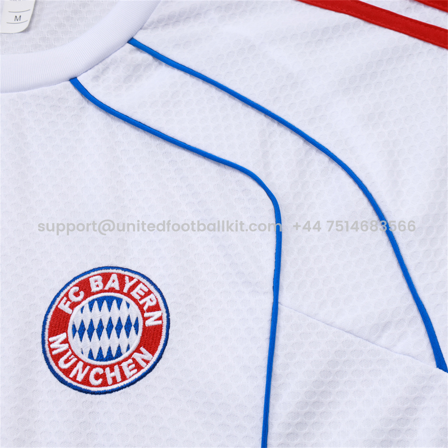 Unitedfootballkit.com | Bayern Munich 25-26 Short-Sleeve Training Set - White Throwback Top & Grey Shorts -Customize Name, Number and Patch | Worldwide Shipping