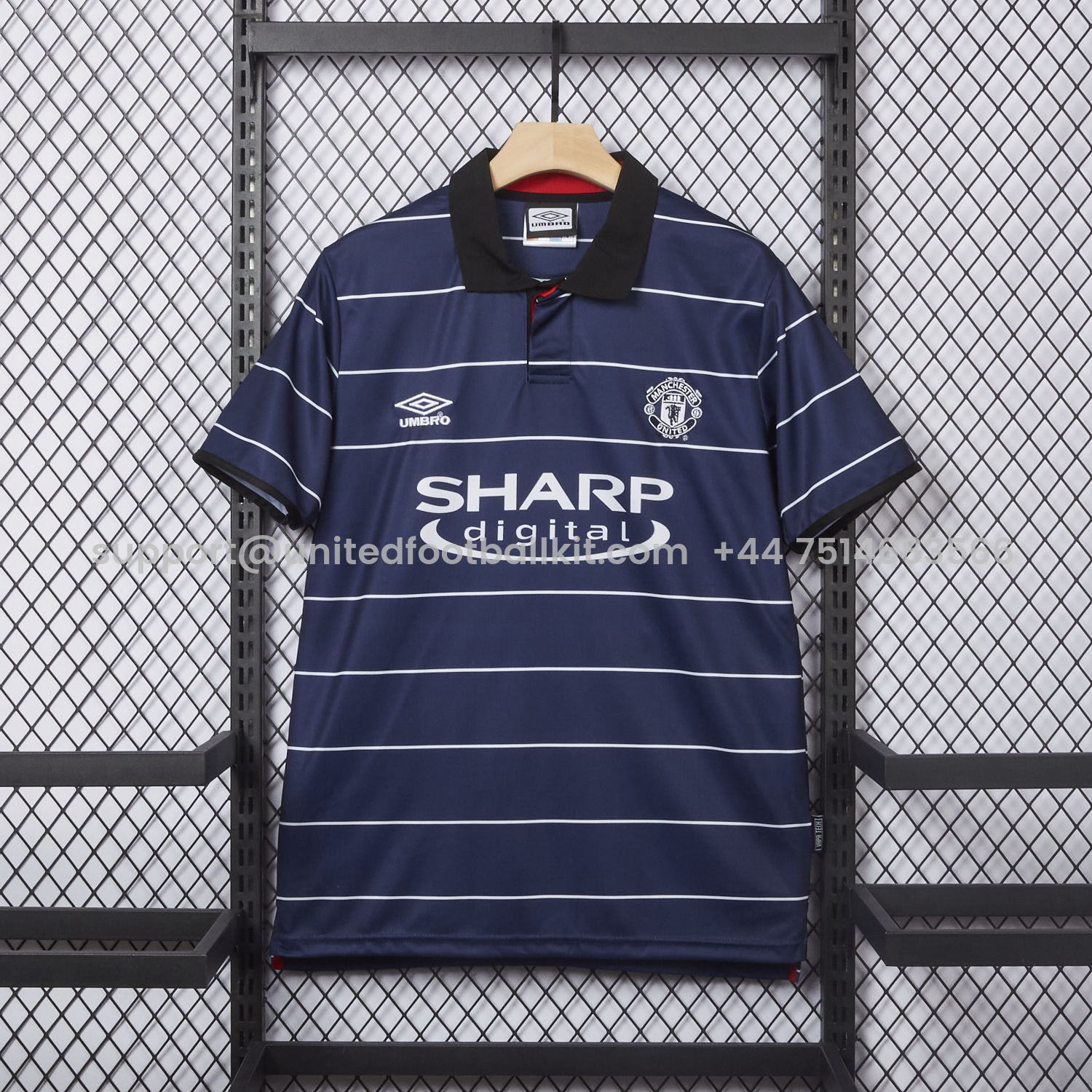 Unitedfootballkit.com | Retro Manchester United 1999-00 Third Jersey -Customize Name, Number and Patch | Worldwide Shipping
