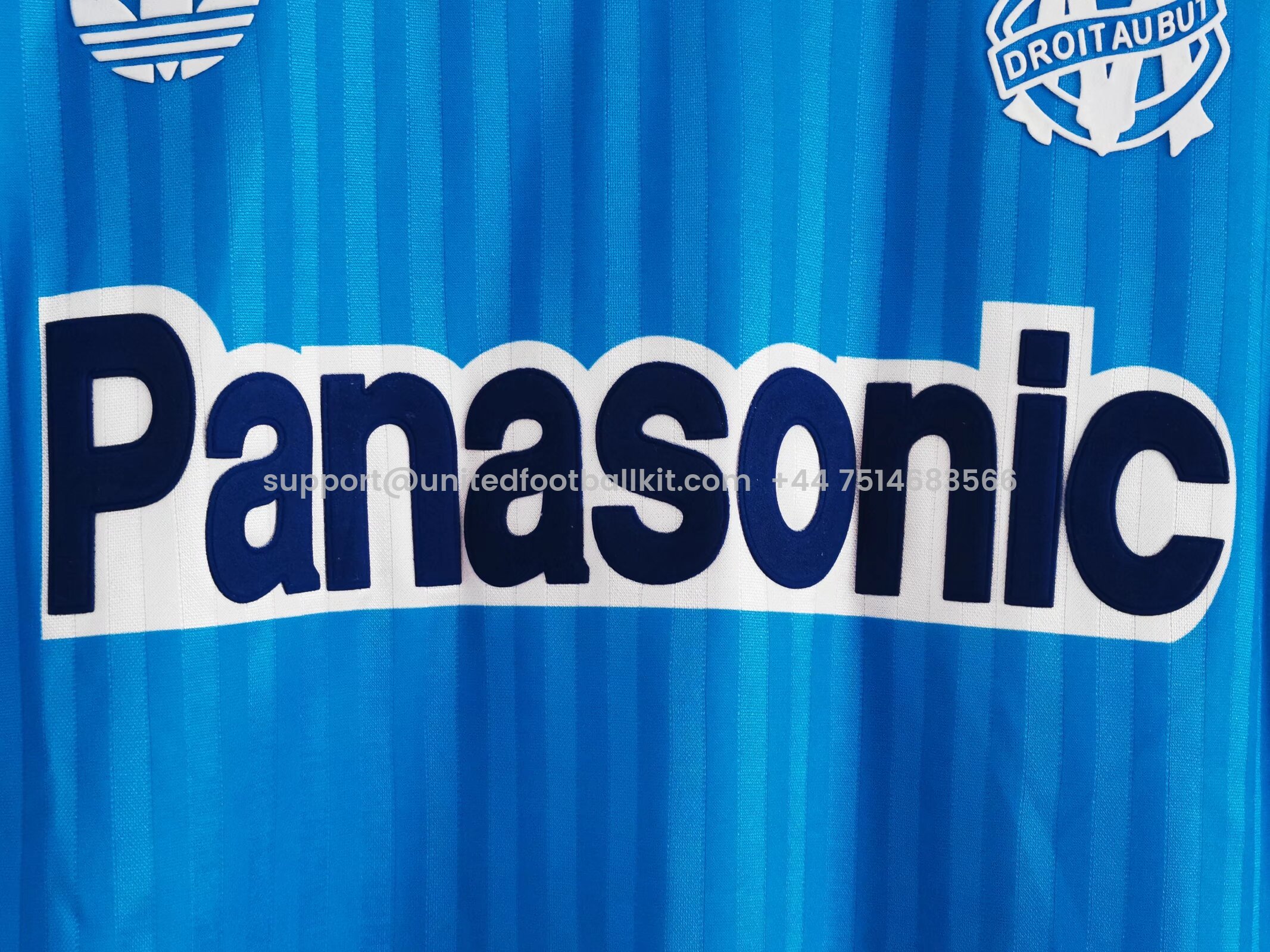 Unitedfootballkit.com | Retro Marseille 1990-91 Away Jersey -Customize Name, Number and Patch | Worldwide Shipping