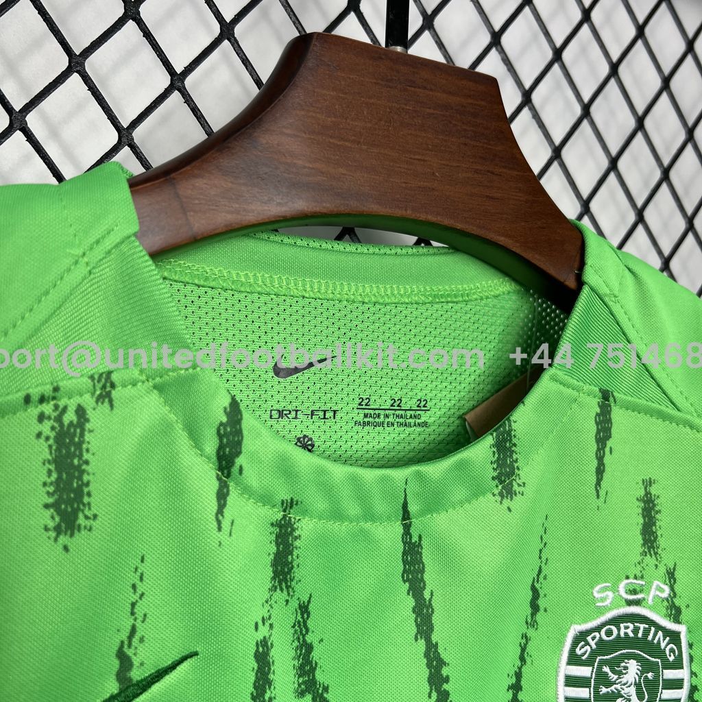 Unitedfootballkit.com | Sporting CP Portugal 24-25 Third Kids Kit -Customize Name, Number and Patch | Worldwide Shipping