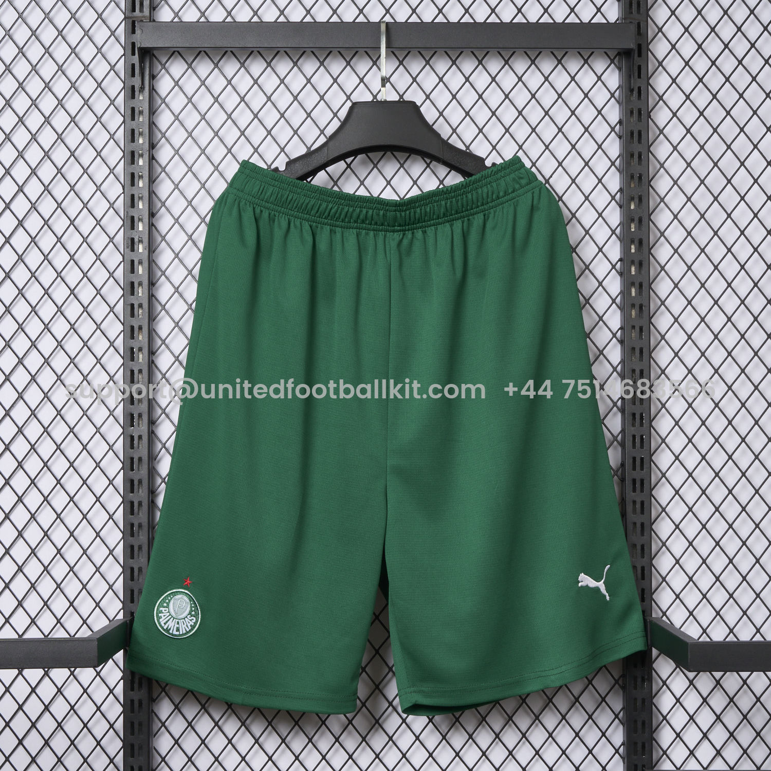 Unitedfootballkit.com | Palmeiras 25-26 Green Away Shorts - Fans Version -Customize Name, Number and Patch | Worldwide Shipping