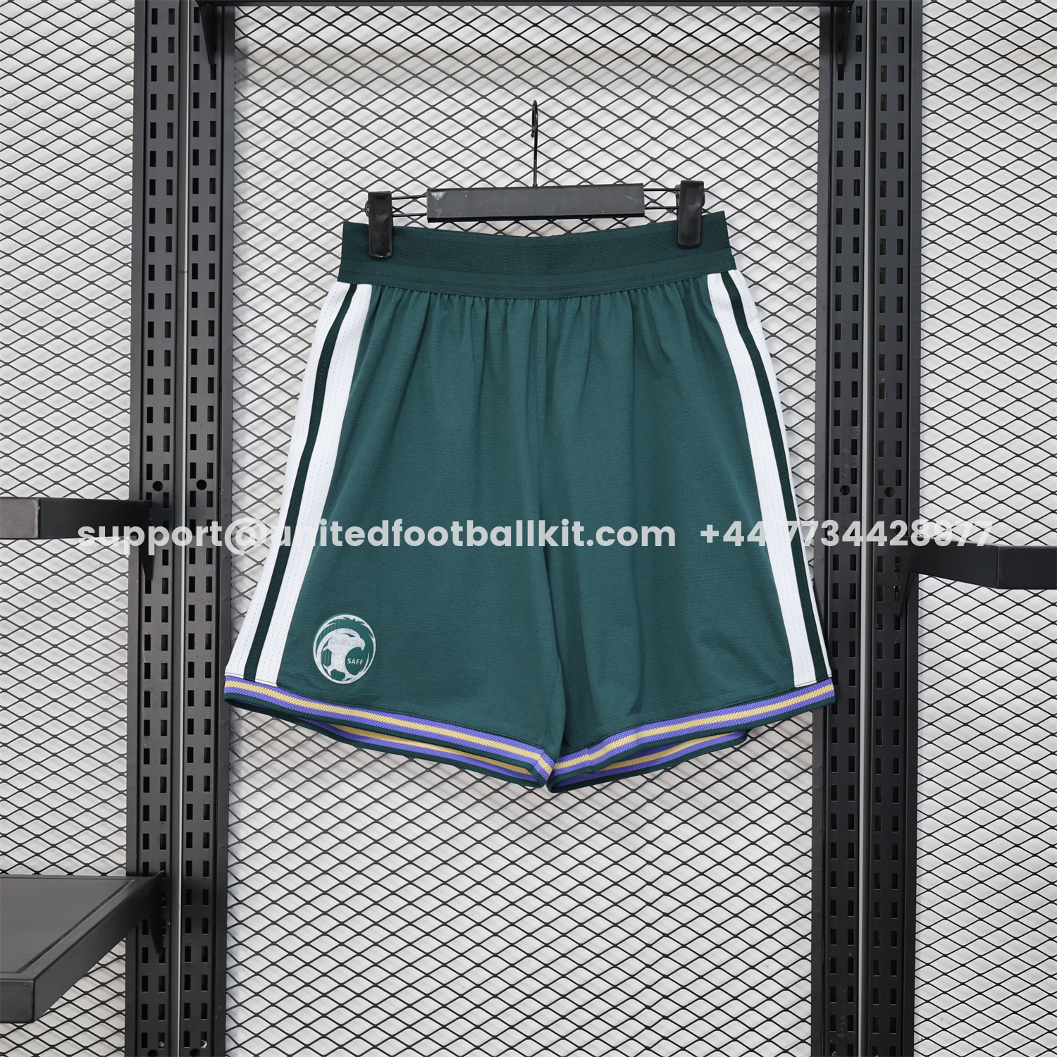 Unitedfootballkit.com | Saudi Arabia 2026 Home Shorts - Player Version -Customize Name, Number and Patch | Worldwide Shipping