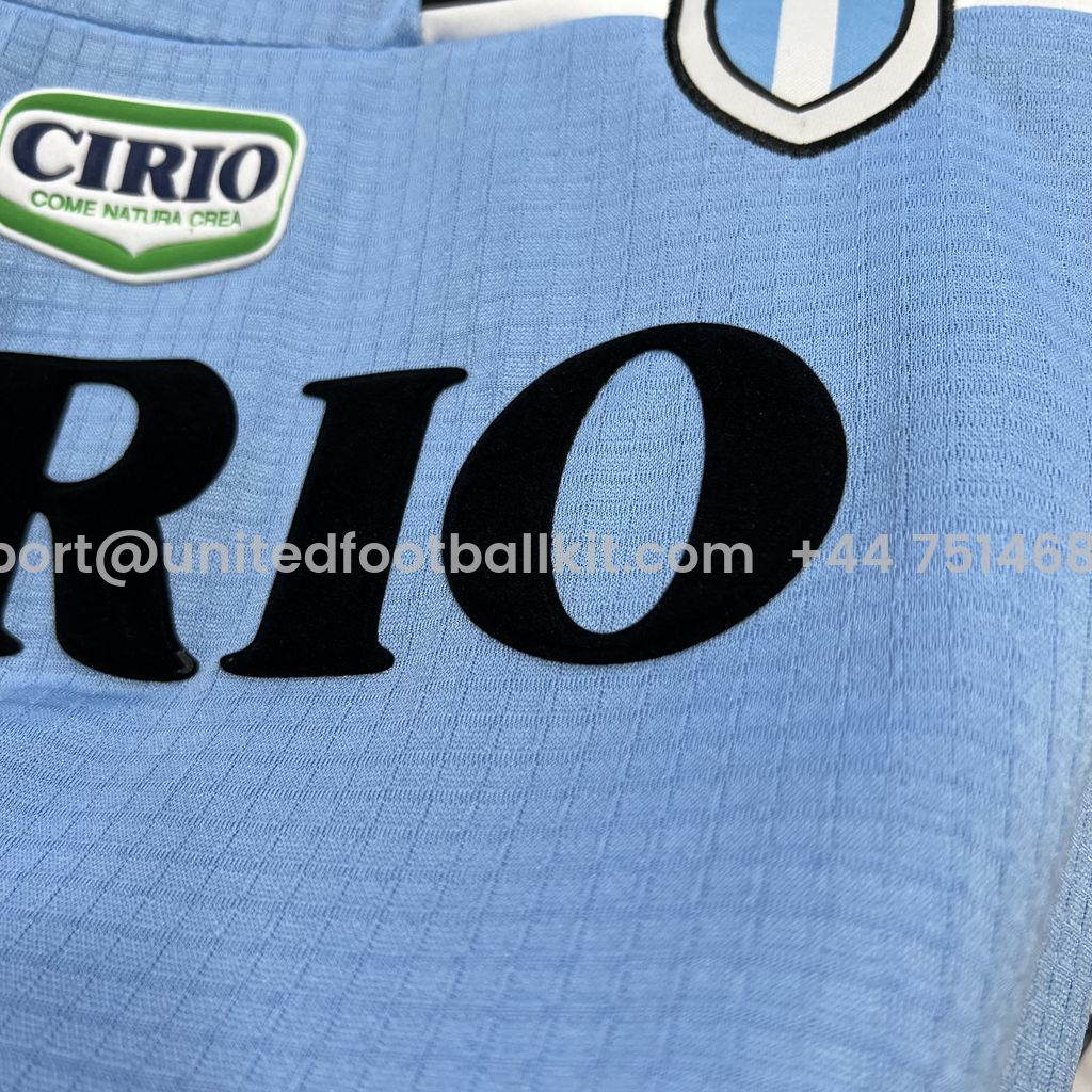 Unitedfootballkit.com | Retro Lazio 98-99 Home Stadium Jersey -Customize Name, Number and Patch | Worldwide Shipping