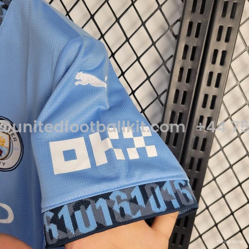 Unitedfootballkit.com | Women's Manchester City 24-25 Home Jersey -Customize Name, Number and Patch | Worldwide Shipping