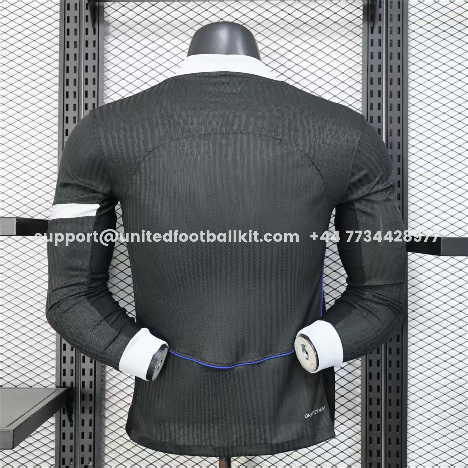 Unitedfootballkit.com | C.H.E.L.S.E.A 25-26 Third Long Unsponsored Black Jersey - Player Version -Customize Name, Number and Patch | Worldwide Shipping