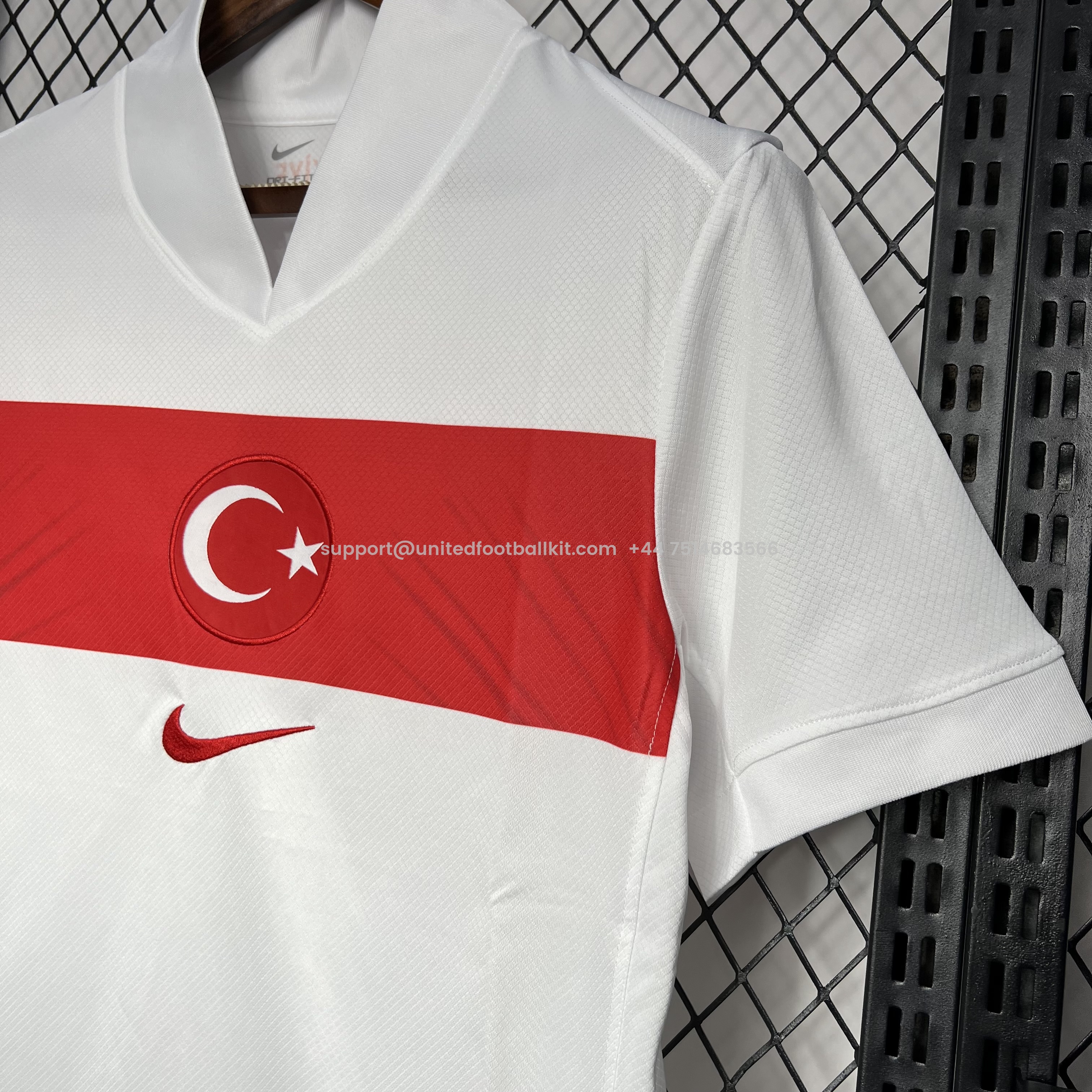 Unitedfootballkit.com | Turkey 2024 Home Stadium Jersey - Fans Version -Customize Name, Number and Patch | Worldwide Shipping