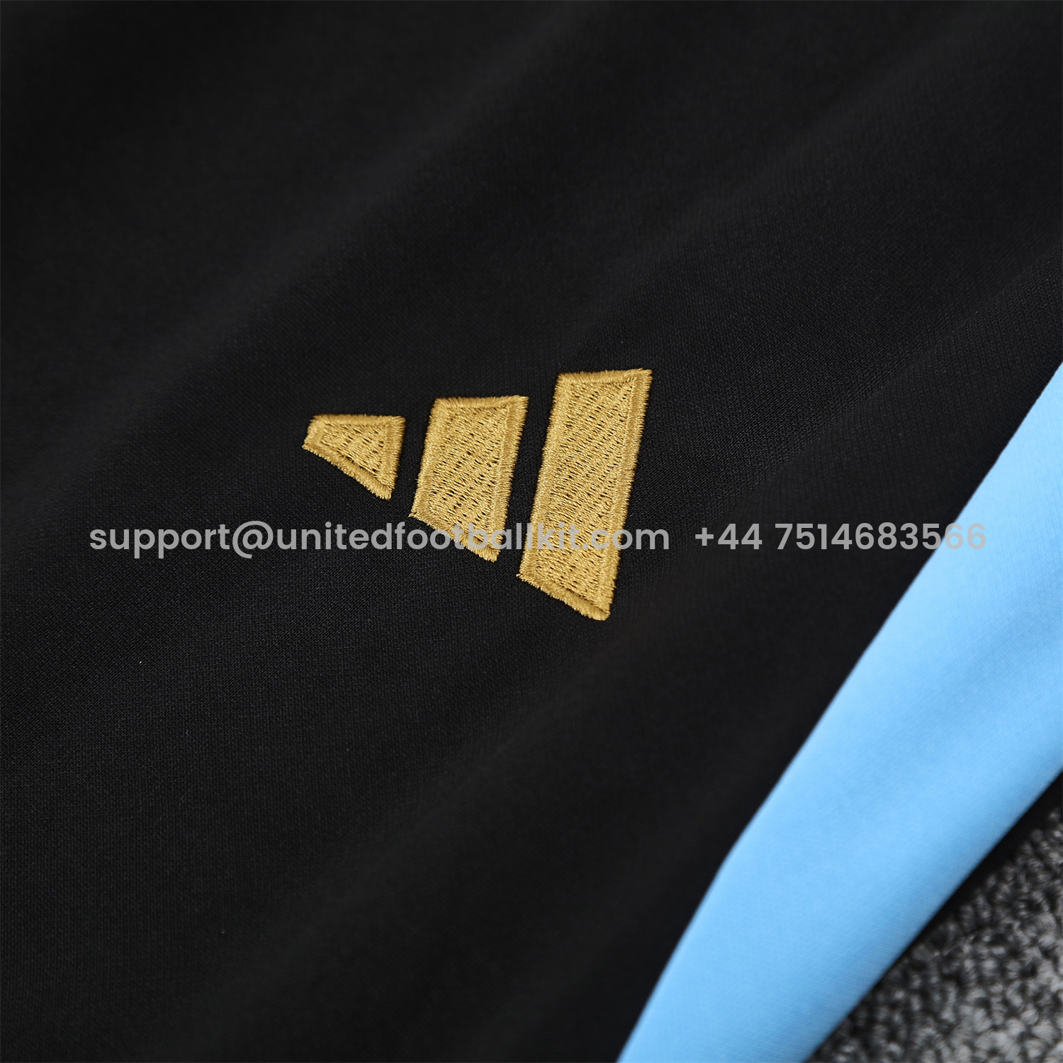 Unitedfootballkit.com | Argentina 24-25 Three-Stars Training Hoodie Set - Black Top and Pants -Customize Name, Number and Patch | Worldwide Shipping